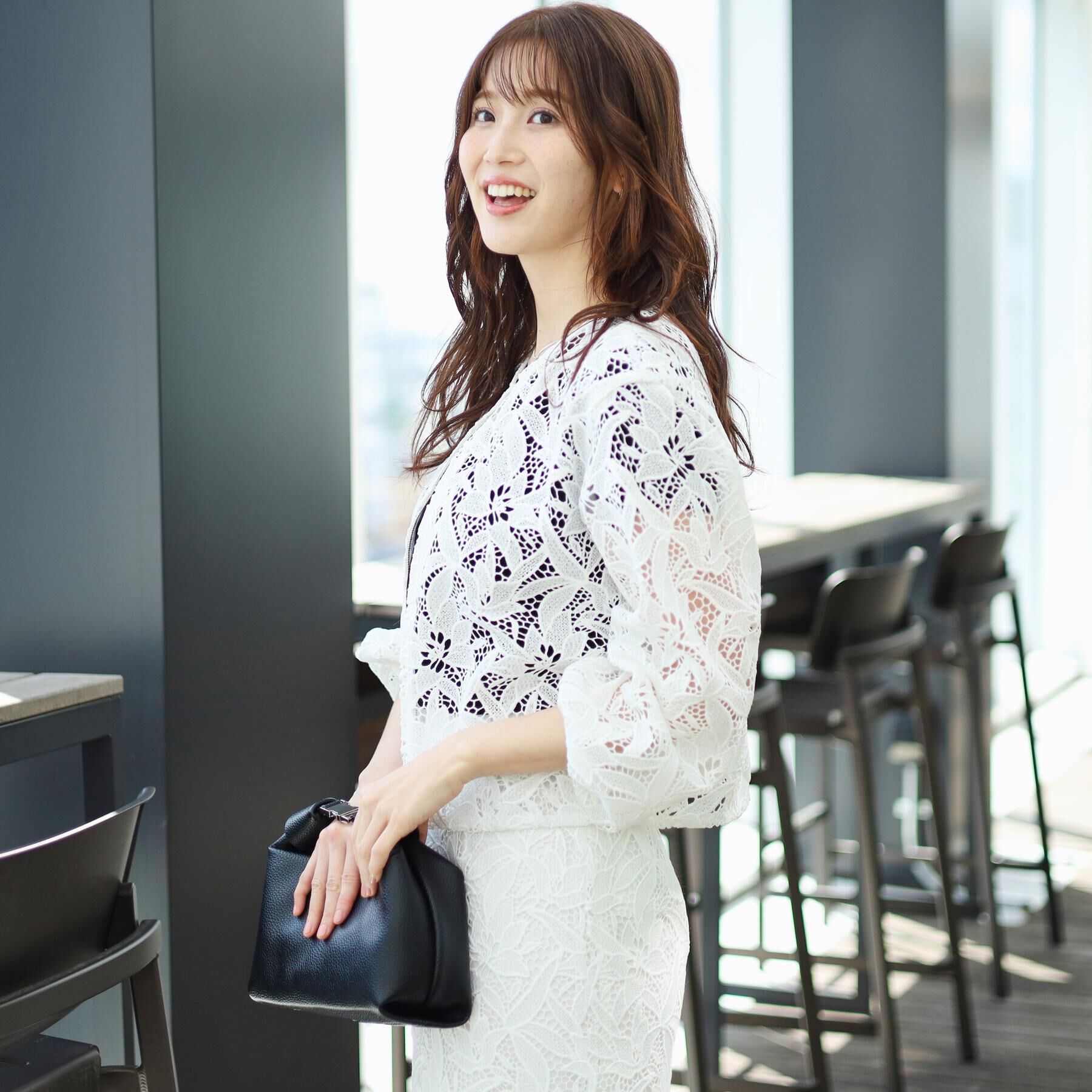 COUP DE CHANCE「【レース／セットアップ可】華やかレースブルゾン」|ブルゾン・スタジャン|