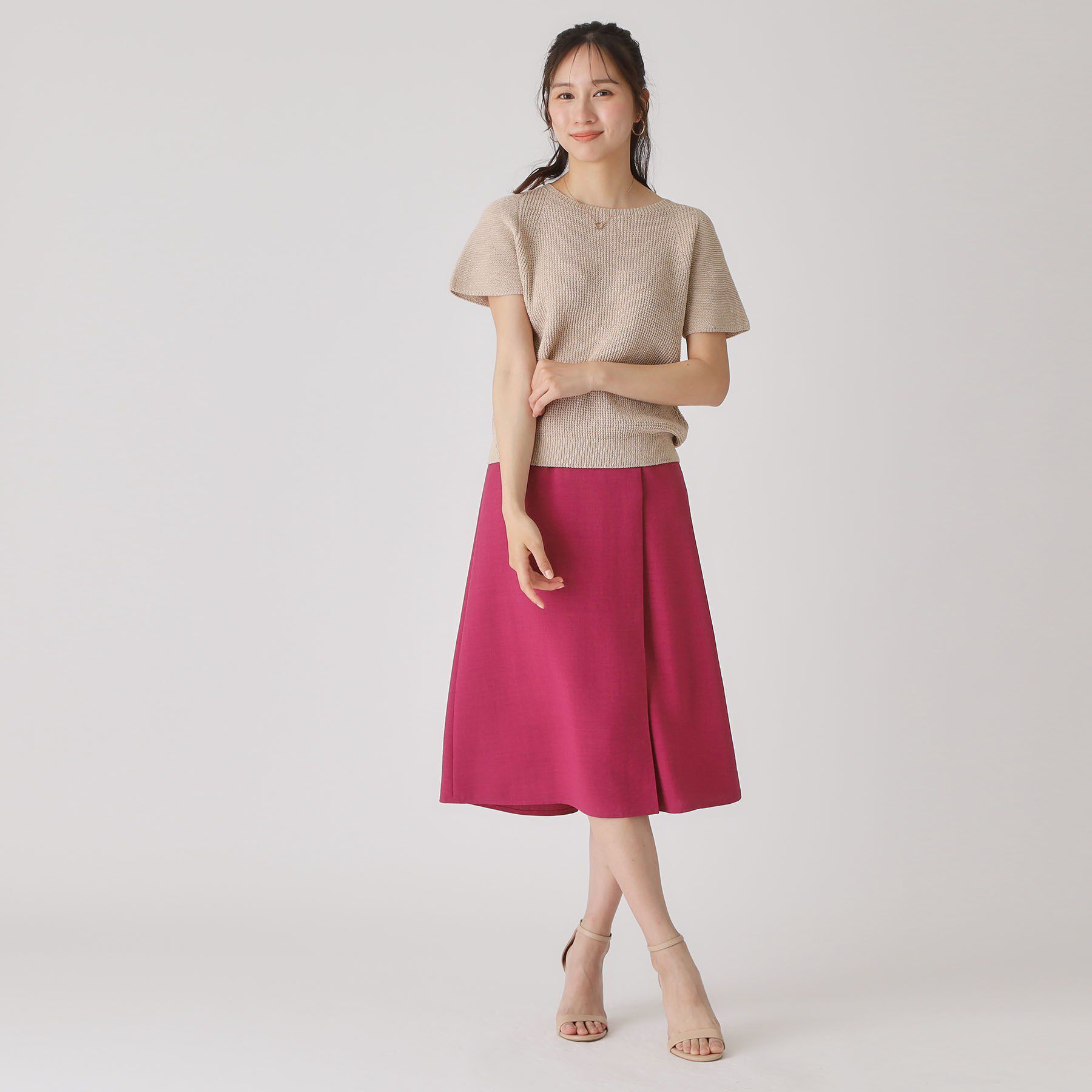 COUP DE CHANCE「【洗える／日本製】ラメ和紙混ニットトップス」|ニット・セーター|