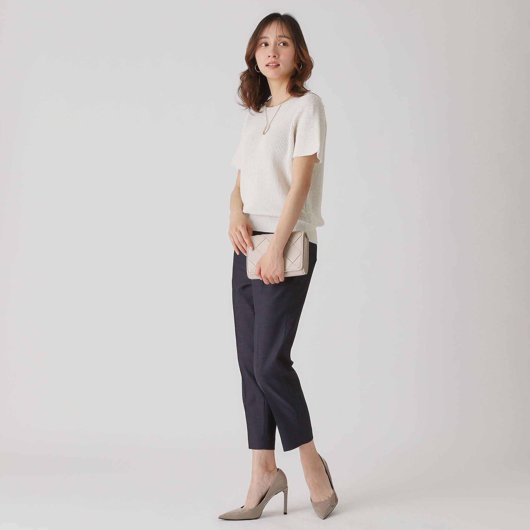 COUP DE CHANCE「【洗える／日本製】ラメ和紙混ニットトップス」|ニット・セーター|