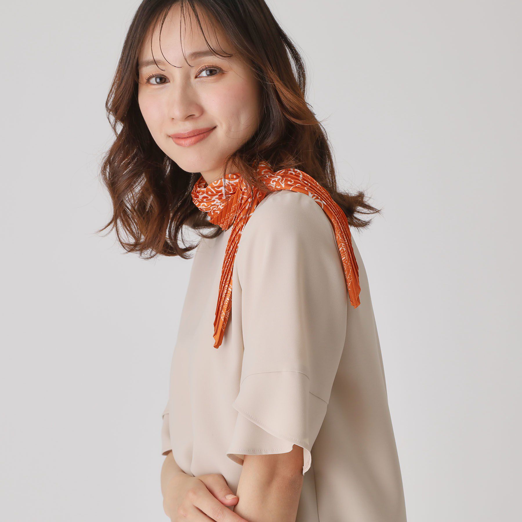 COUP DE CHANCE「【洗える／日本製／清涼感／セットアップ可】袖デザインブラウス」|シャツ・ブラウス|グレージュ(050)