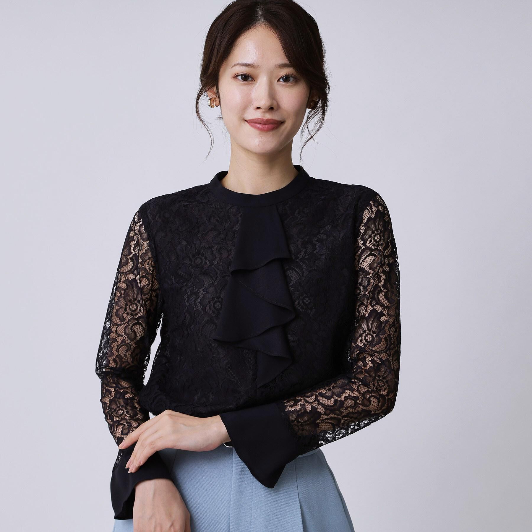 COUP DE CHANCE「【日本製】フラワーレースブラウス」|シャツ・ブラウス|