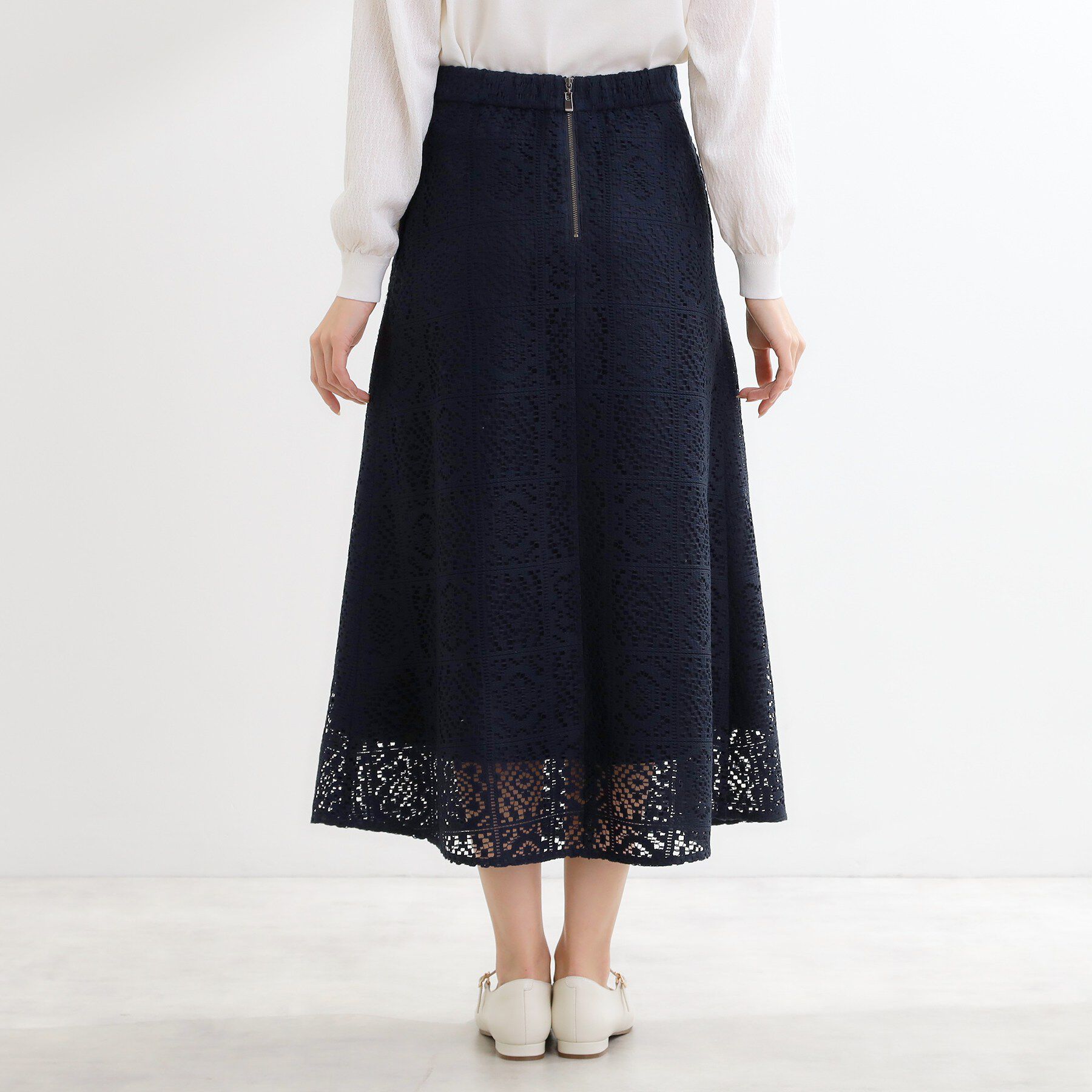 Reflect「【セットアップ可】レースミディアムスカート」|スカート|