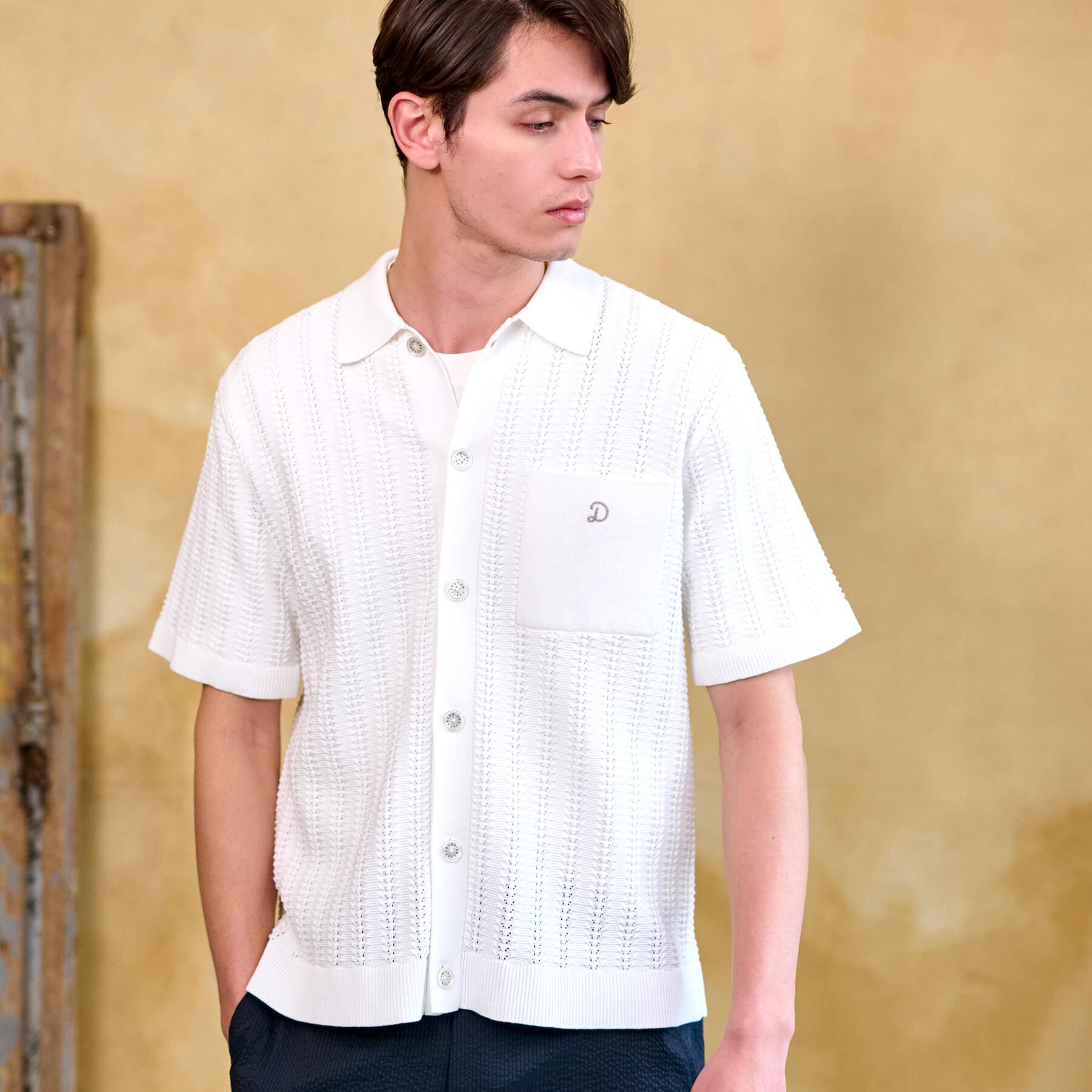 DRESSTERIOR「【Safari5月号掲載】オーガニックコットン キューバニットシャツ」|ニット・セーター|