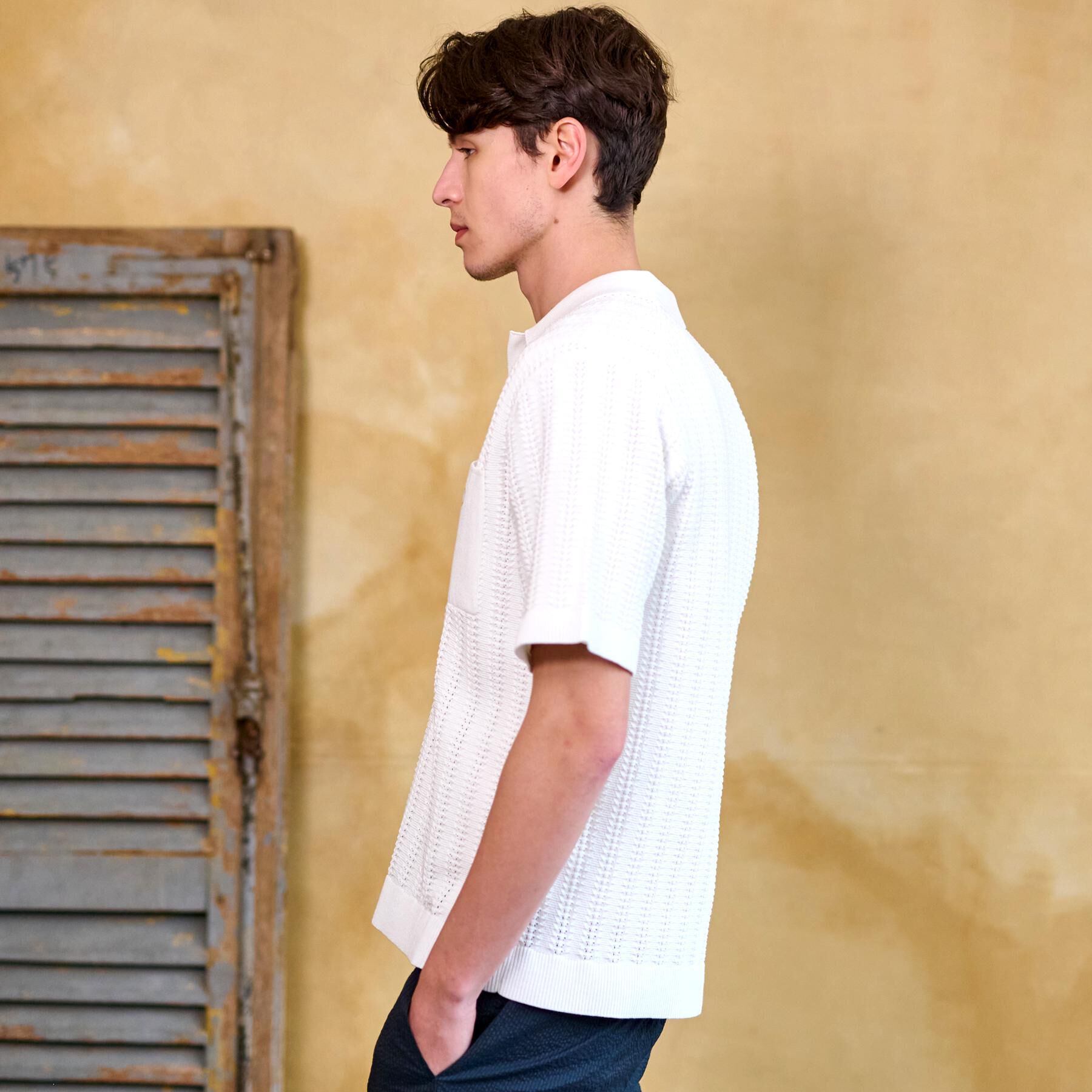 DRESSTERIOR「【Safari5月号掲載】オーガニックコットン キューバニットシャツ」|ニット・セーター|