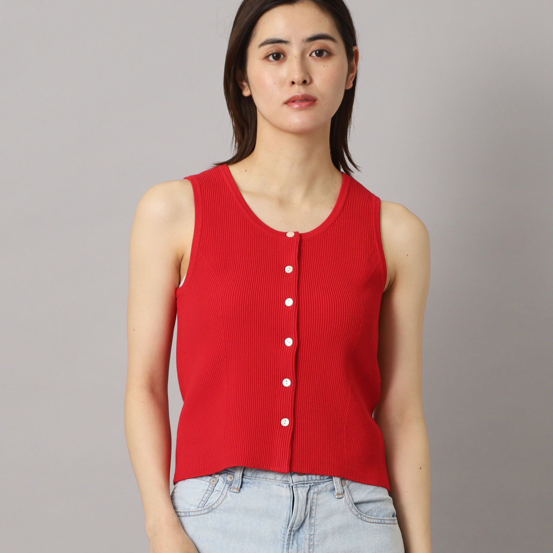 DRESSTERIOR「◆A．P．C．（アーペーセー）DEBARDEUR AMBRE ノースリーブニット」|ニット・セーター|