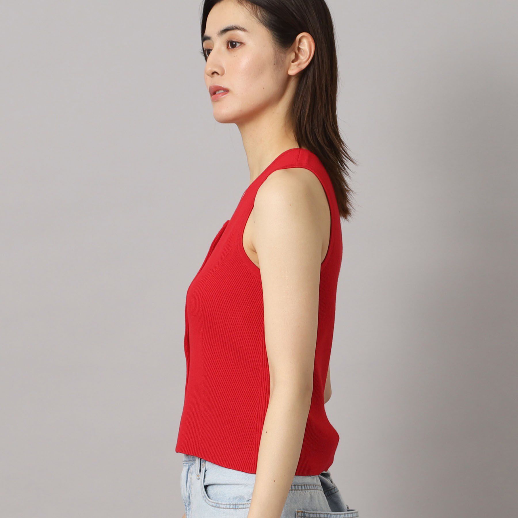 DRESSTERIOR「◆A．P．C．（アーペーセー）DEBARDEUR AMBRE ノースリーブニット」|ニット・セーター|