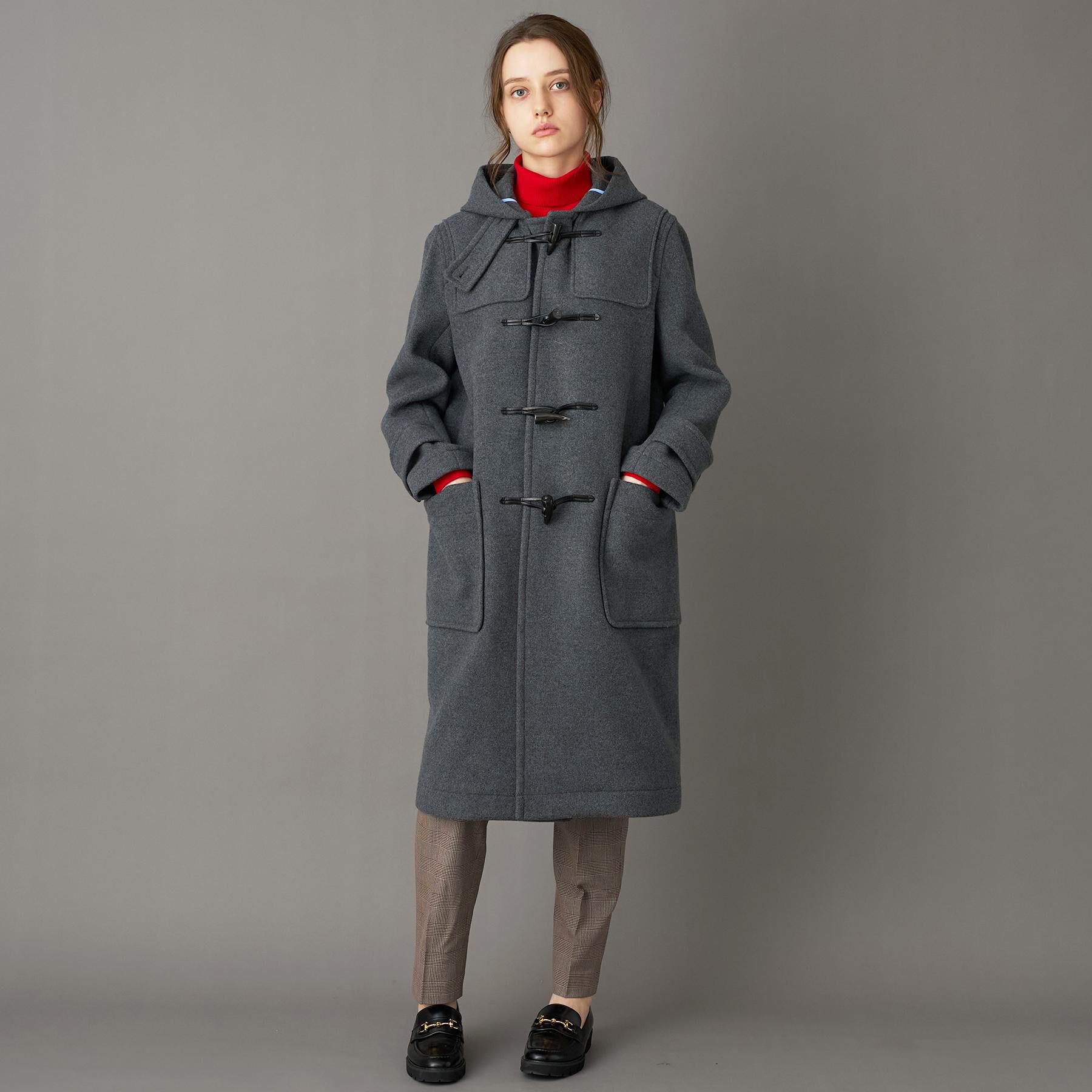 DRESSTERIOR「Superfineリサイクルメルトンダッフルコート」|ダッフルコート|