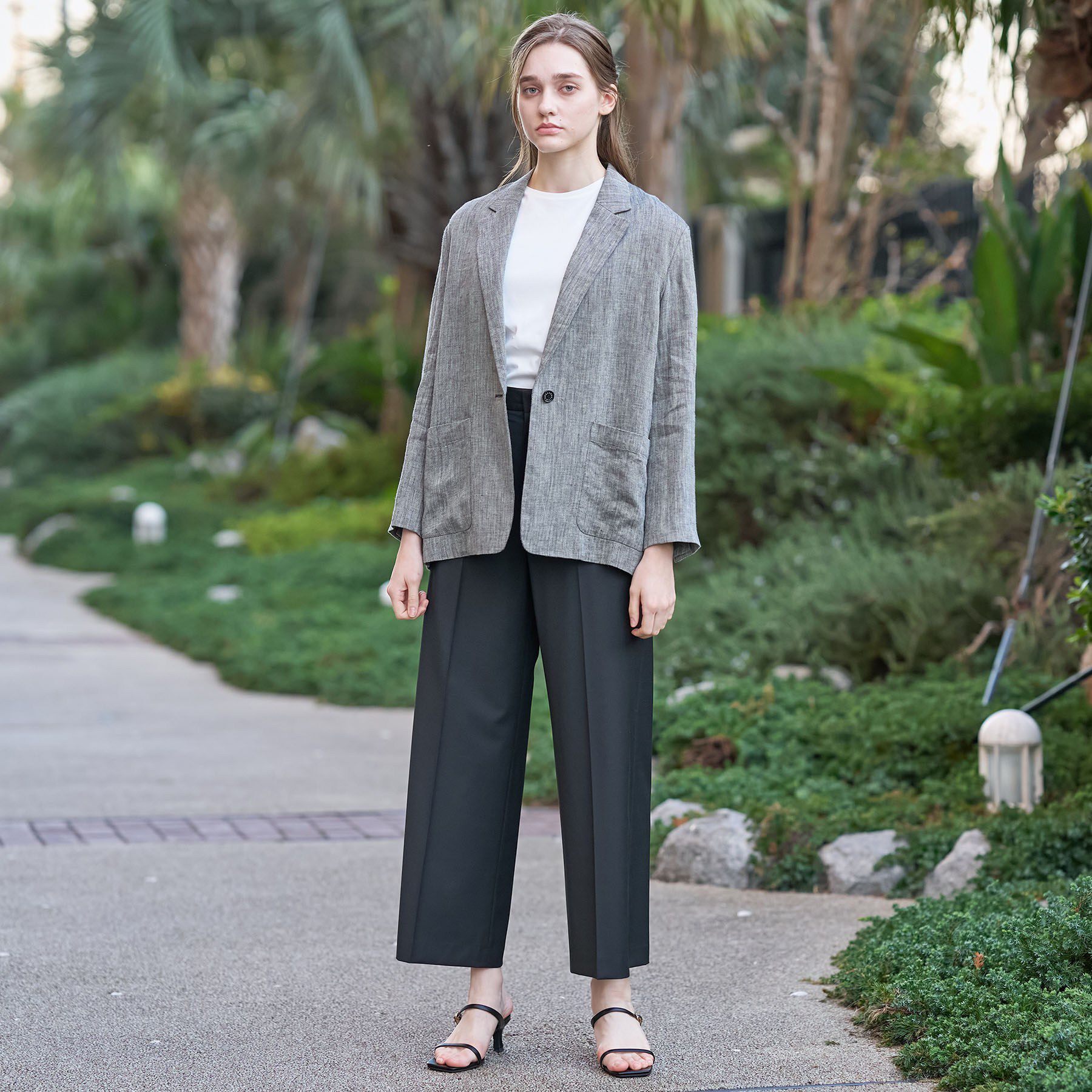 DRESSTERIOR「ウォッシャブルリネンライトジャケット」|テーラードジャケット|