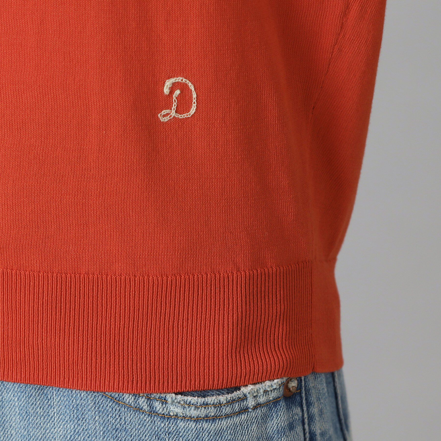 DRESSTERIOR「コットンシルクフレンチスリーブニット」|ニット・セーター|