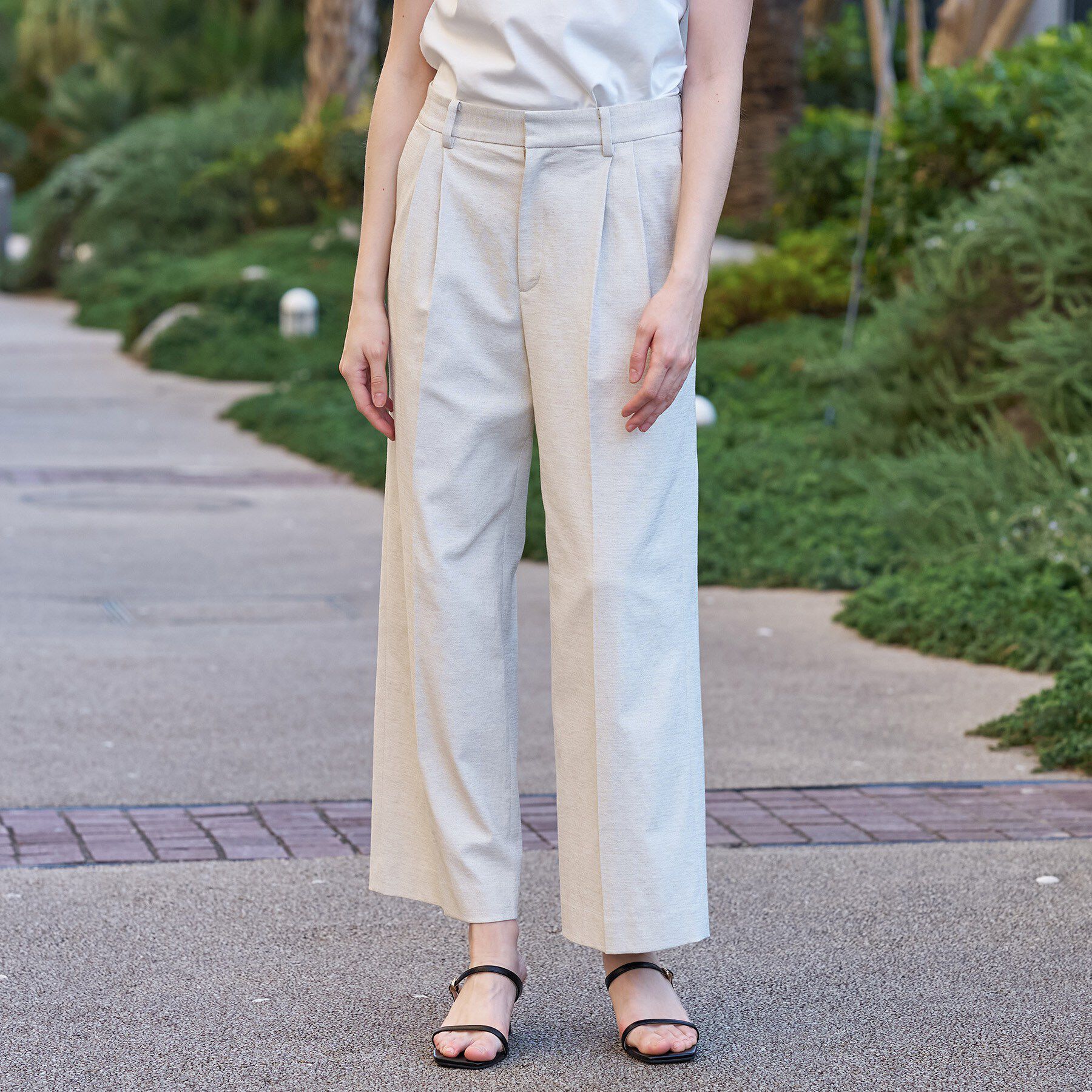 DRESSTERIOR「リネンブレンドオックスストレートパンツ」|その他|