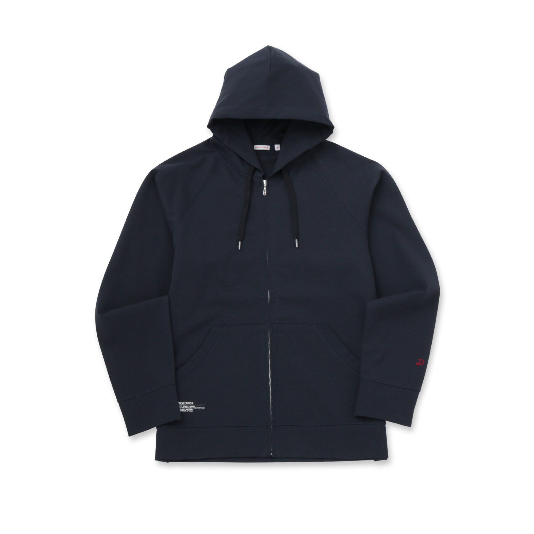 DRESSTERIOR「ドライタッチ ハイカウントジップアップパーカ」|パーカー|