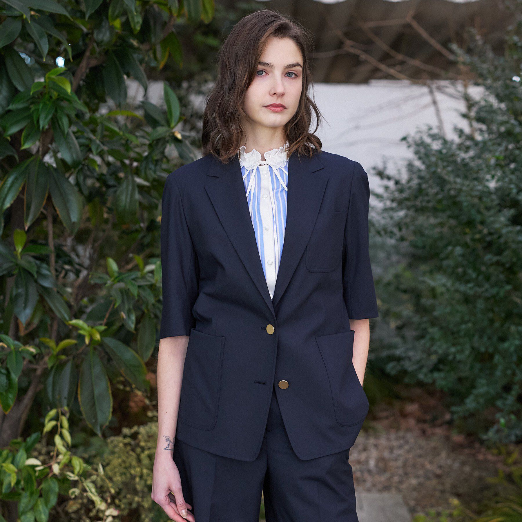 DRESSTERIOR「2WAYストレッチシングルジャケット」|テーラードジャケット|