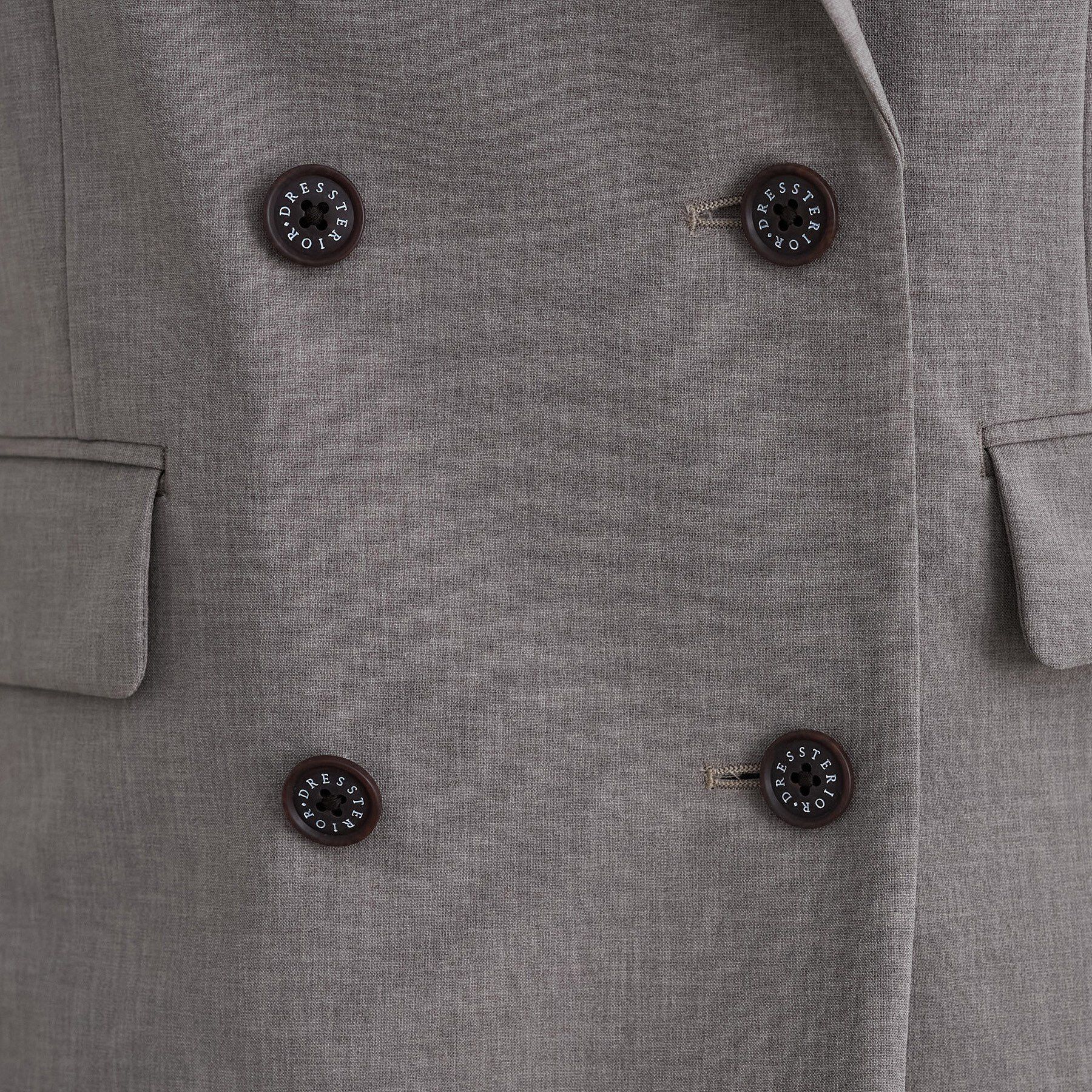 DRESSTERIOR「ウォッシャブルハーフスリーブダブルジャケット」|テーラードジャケット|