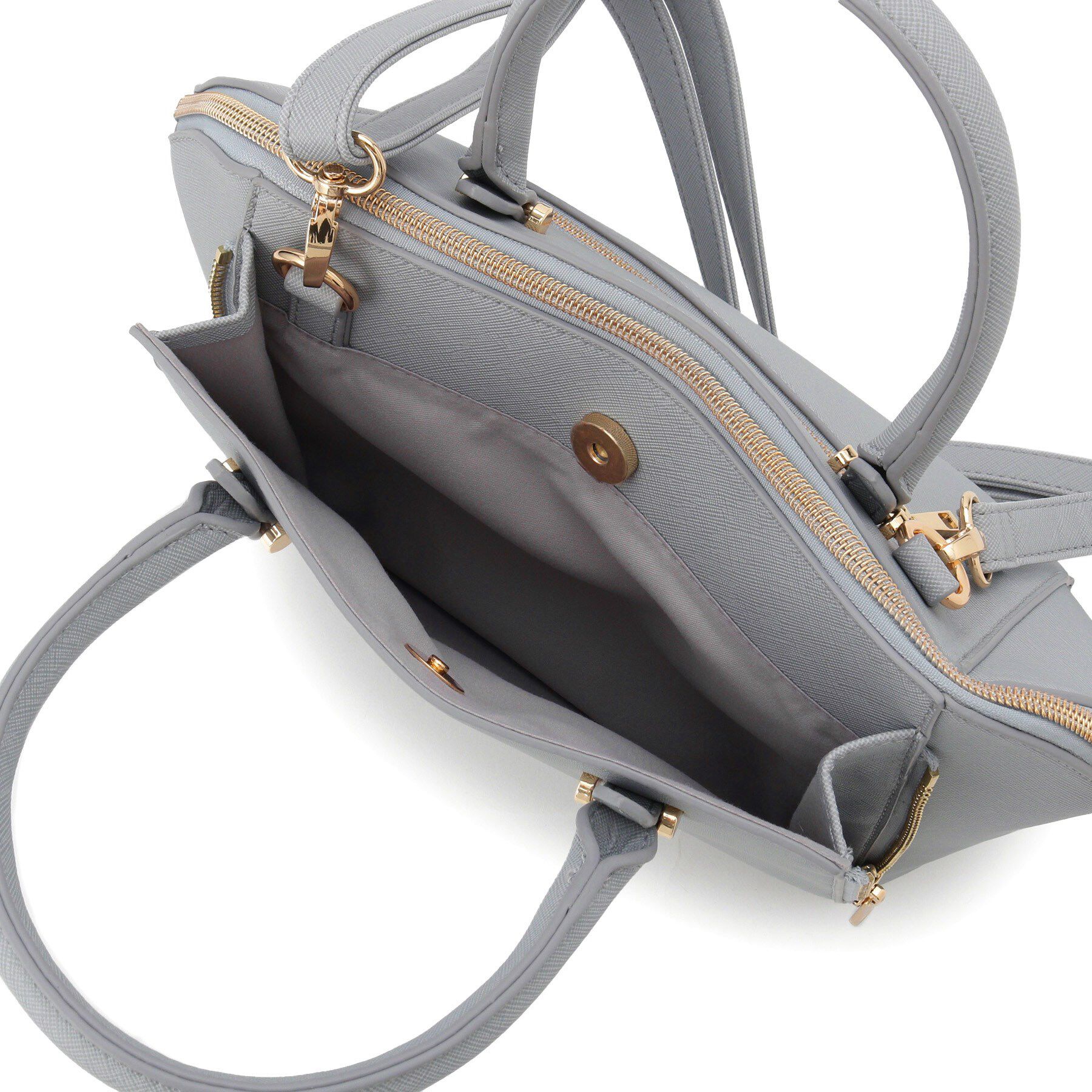 grove「【人間工学】タテZipバーハンドル2WAYトート」|トートバッグ|