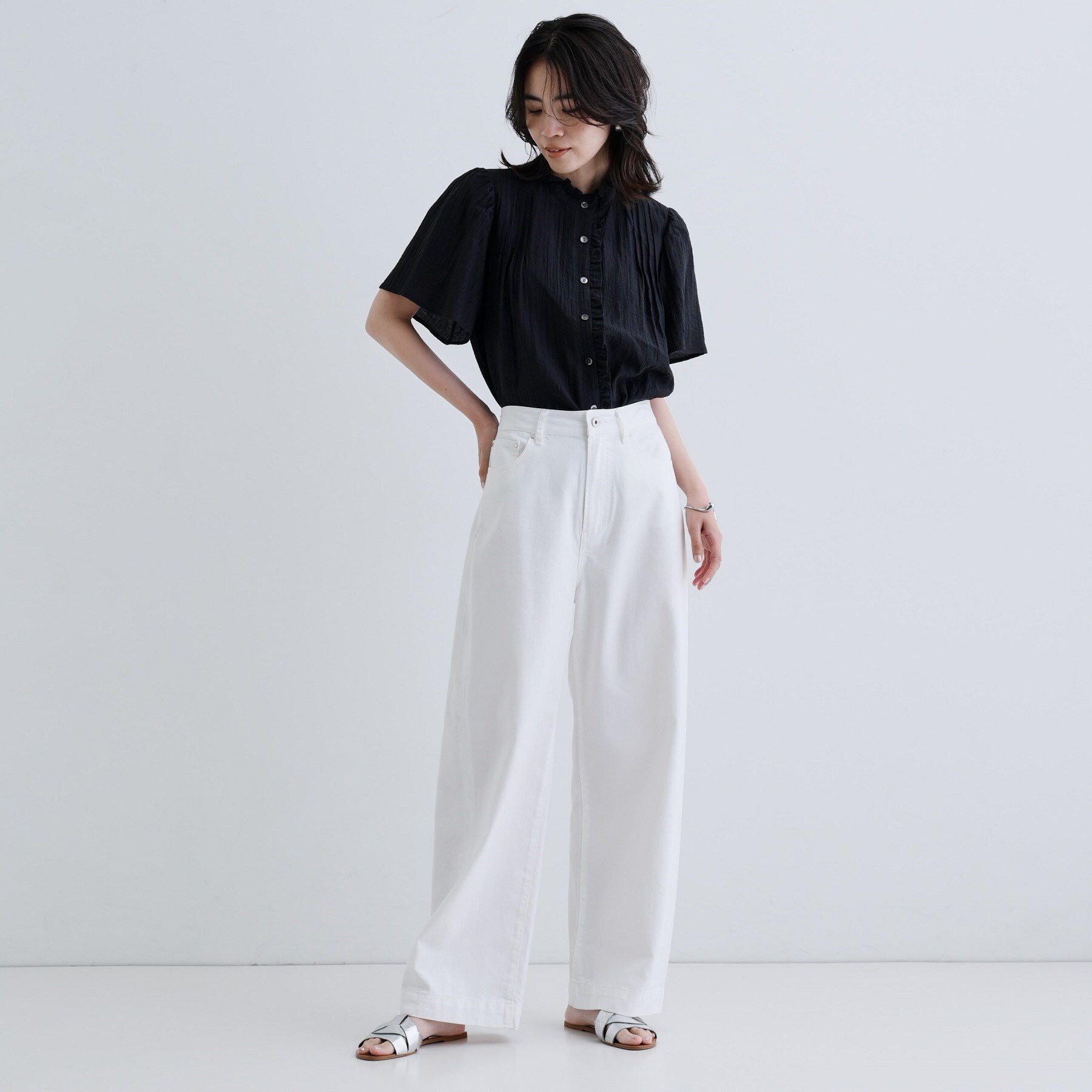 GALLEST「フレアスリーブブラウス」|シャツ・ブラウス|