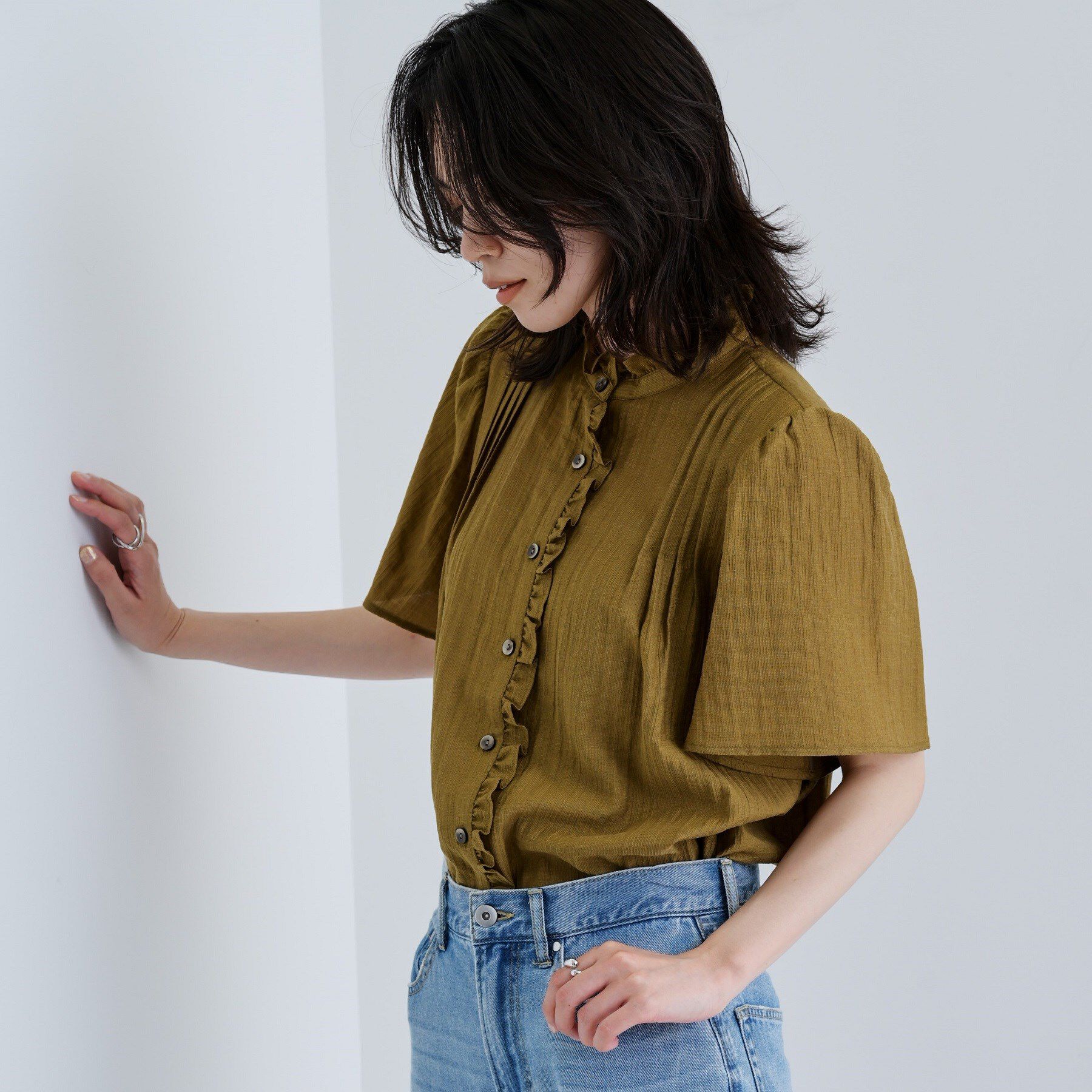 GALLEST「フレアスリーブブラウス」|シャツ・ブラウス|