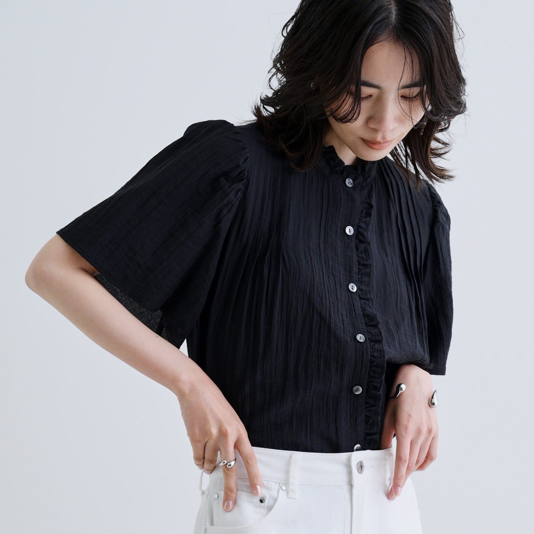 GALLEST「フレアスリーブブラウス」|シャツ・ブラウス|