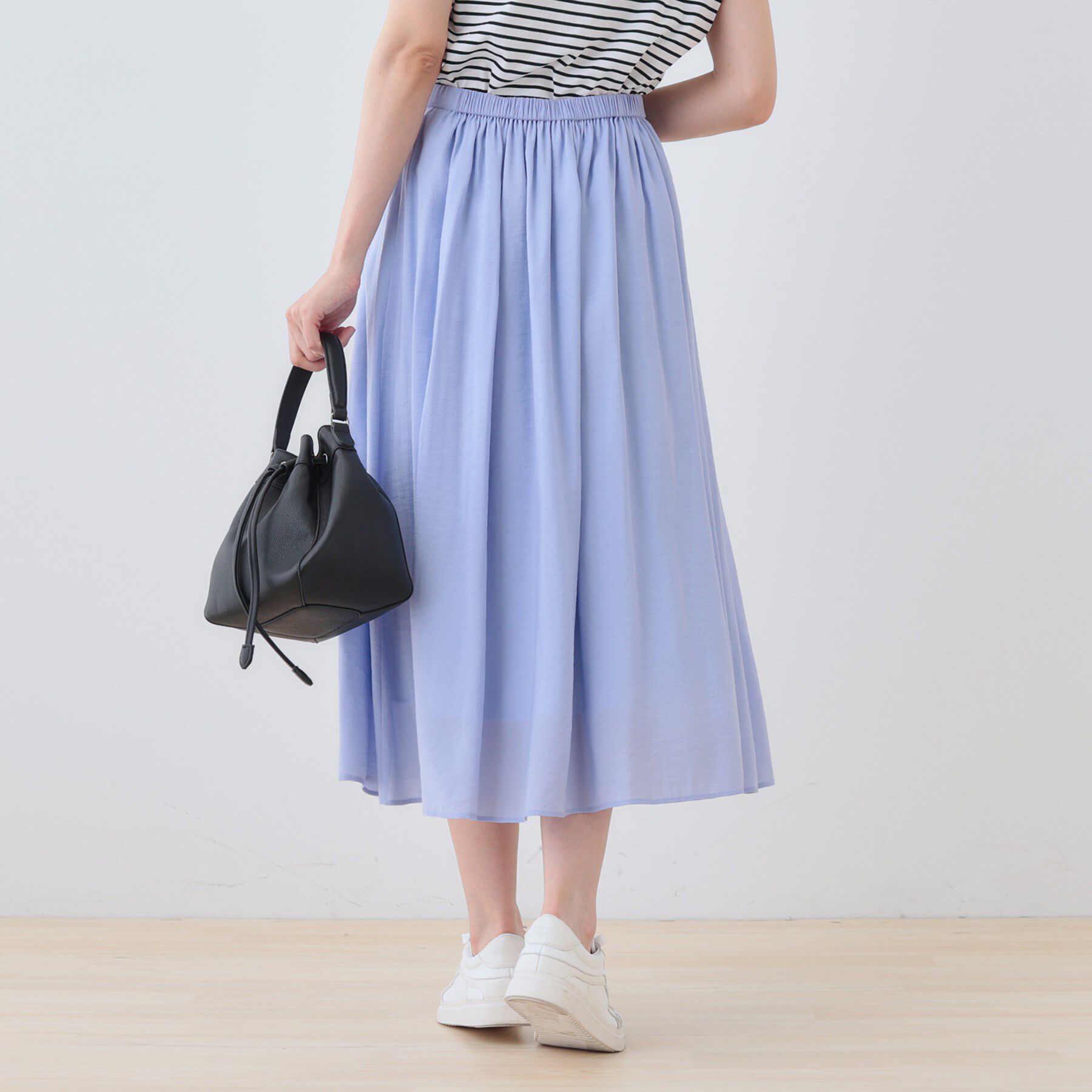 INDIVI「【洗える／SETUP可能】シアータックフレアスカート」|スカート|