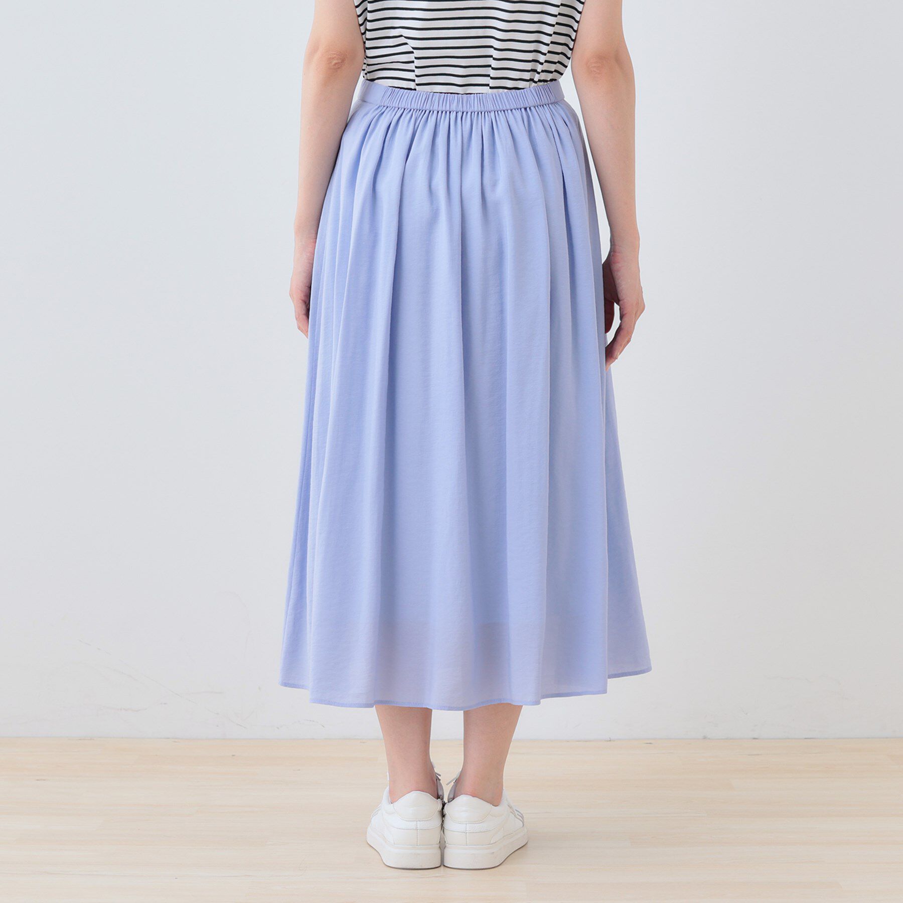 INDIVI「【洗える／SETUP可能】シアータックフレアスカート」|スカート|