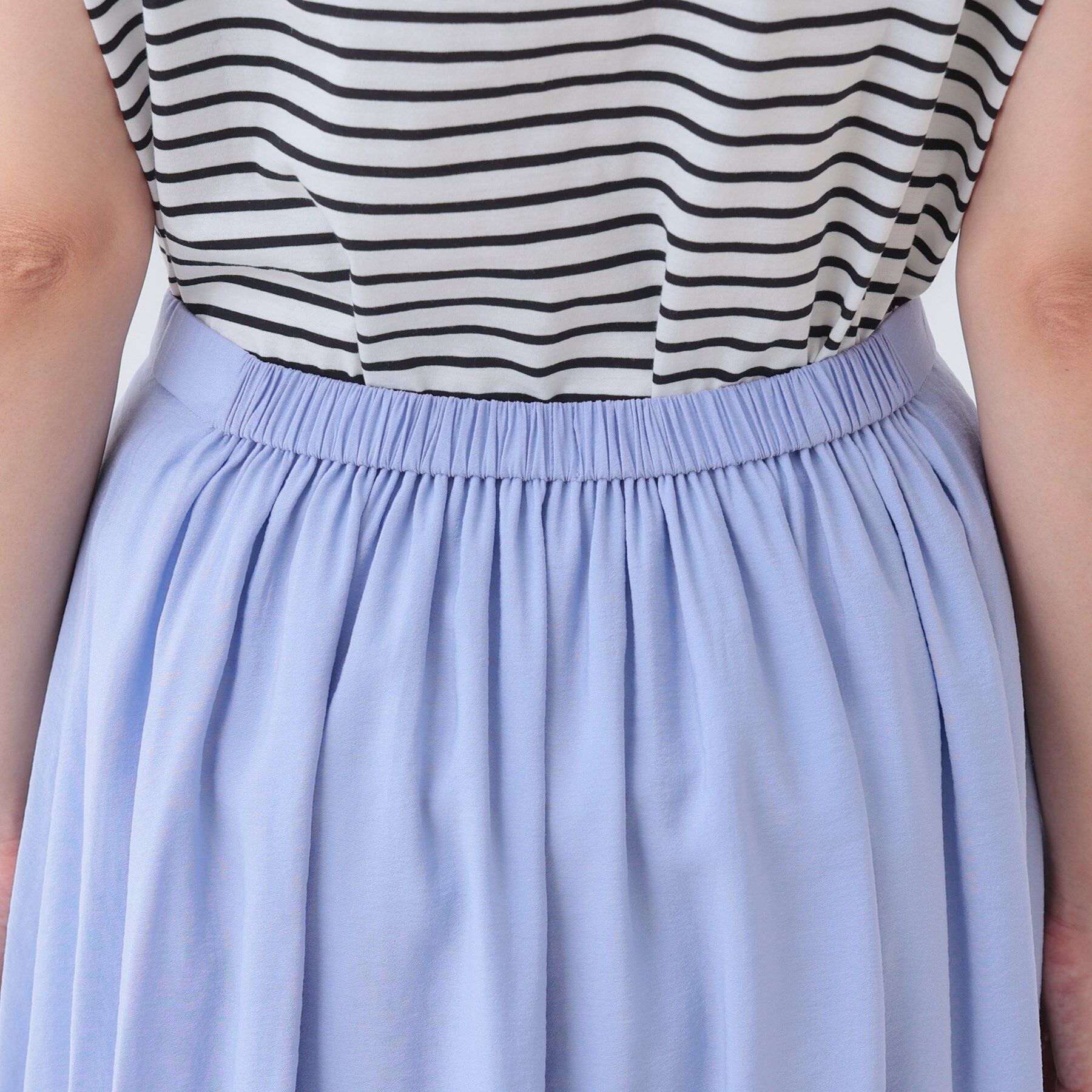 INDIVI「【洗える／SETUP可能】シアータックフレアスカート」|スカート|