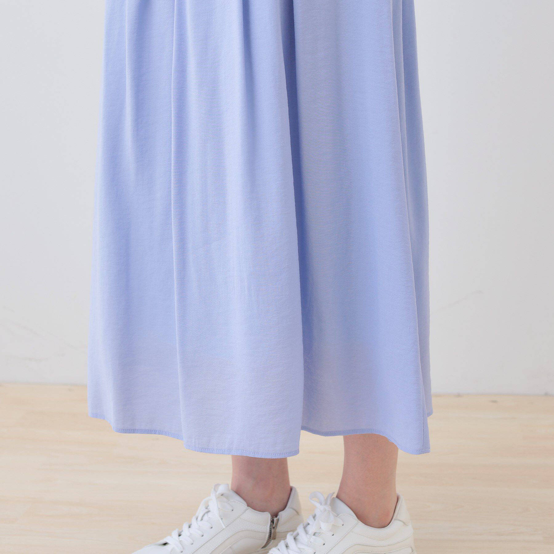 INDIVI「【洗える／SETUP可能】シアータックフレアスカート」|スカート|