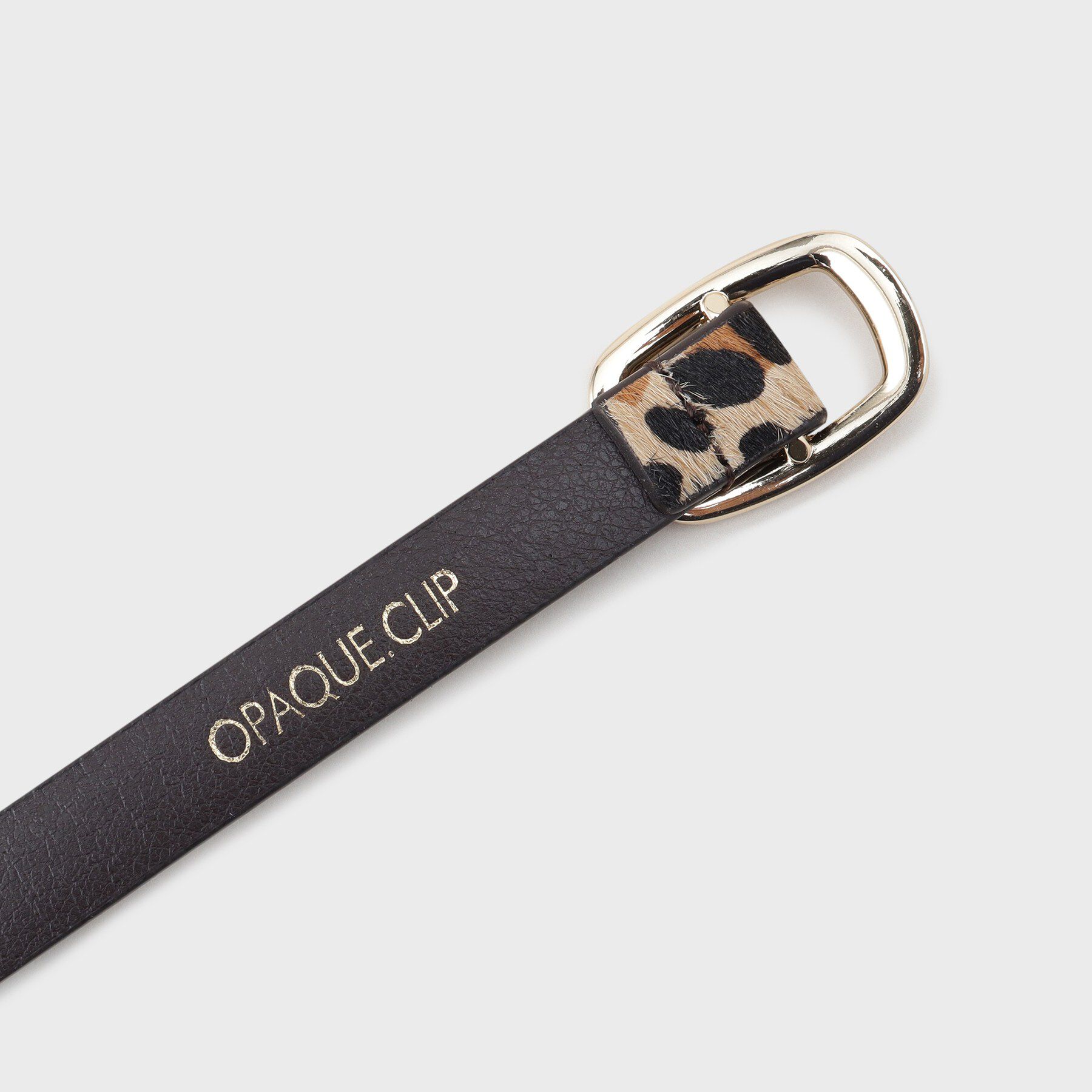 OPAQUE.CLIP「本革ノンホールスライドアニマルベルト」|ベルト|