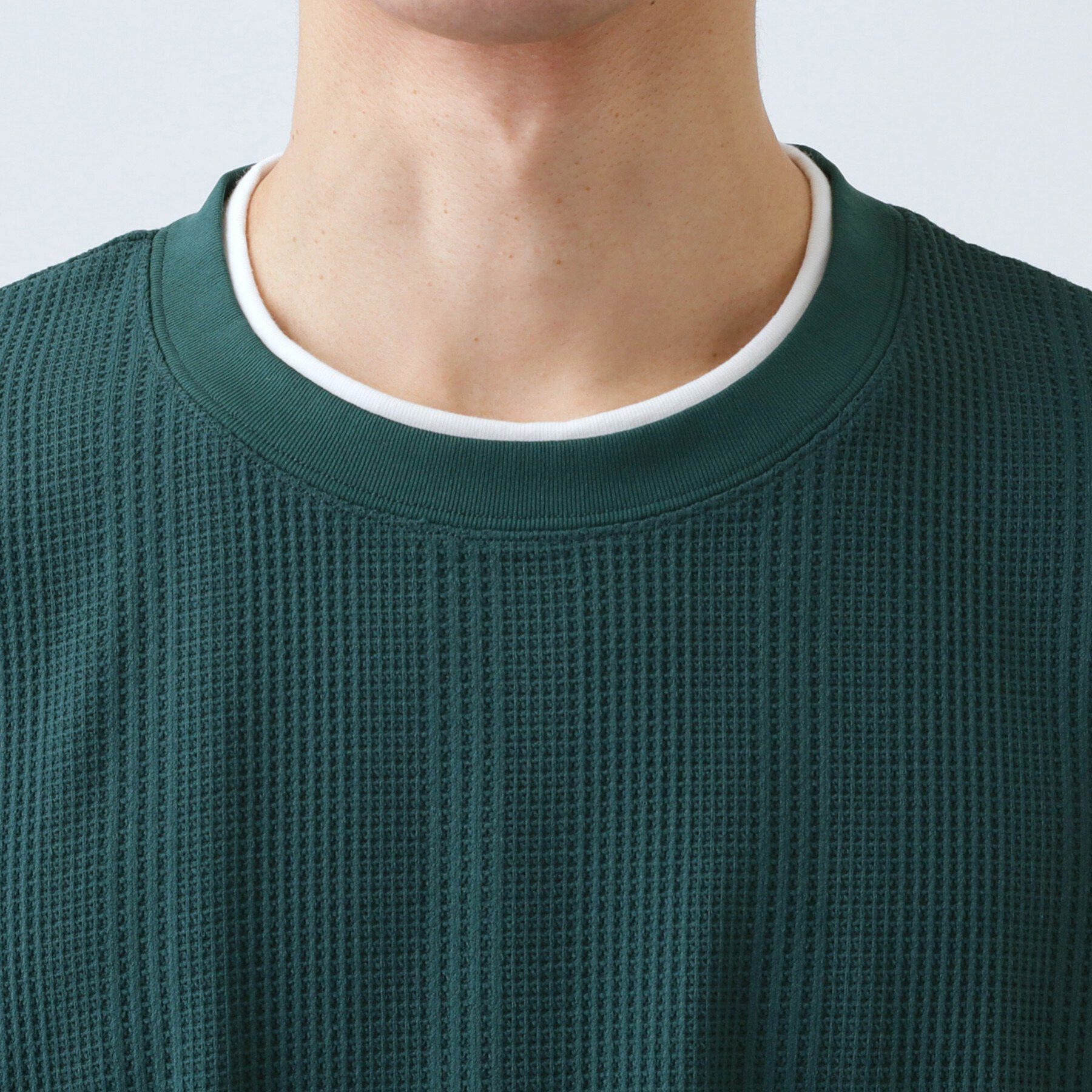 THE SHOP TK「【C／C】フェイクプルオーバー S／S」|Tシャツ・カットソー|