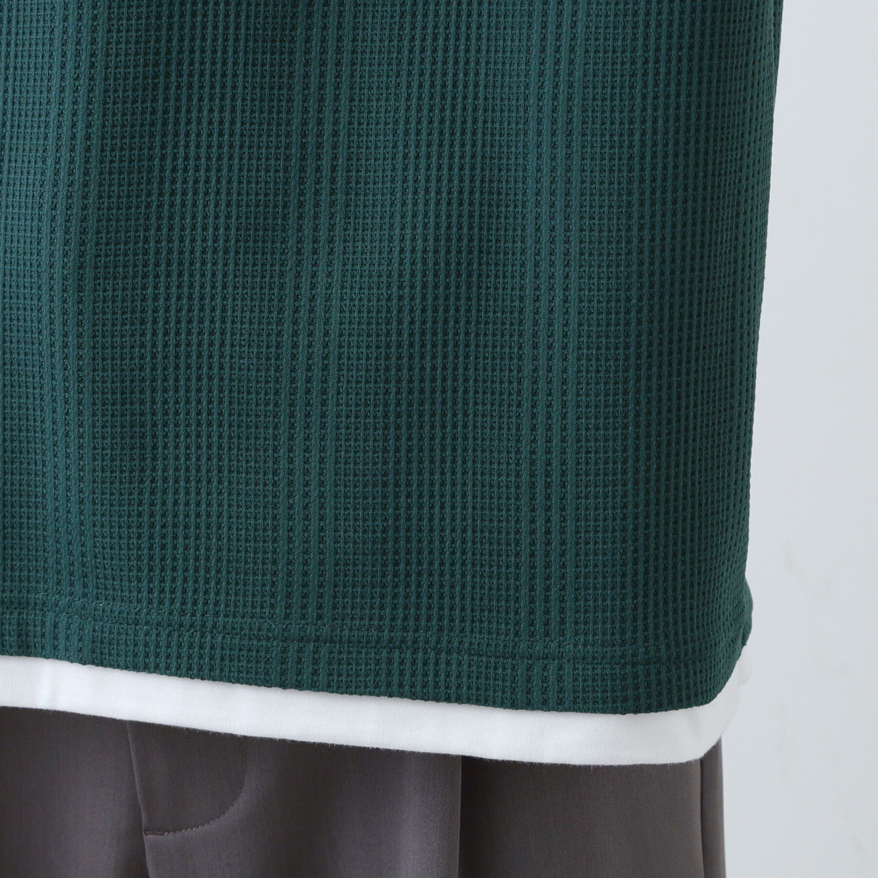 THE SHOP TK「【C／C】フェイクプルオーバー S／S」|Tシャツ・カットソー|