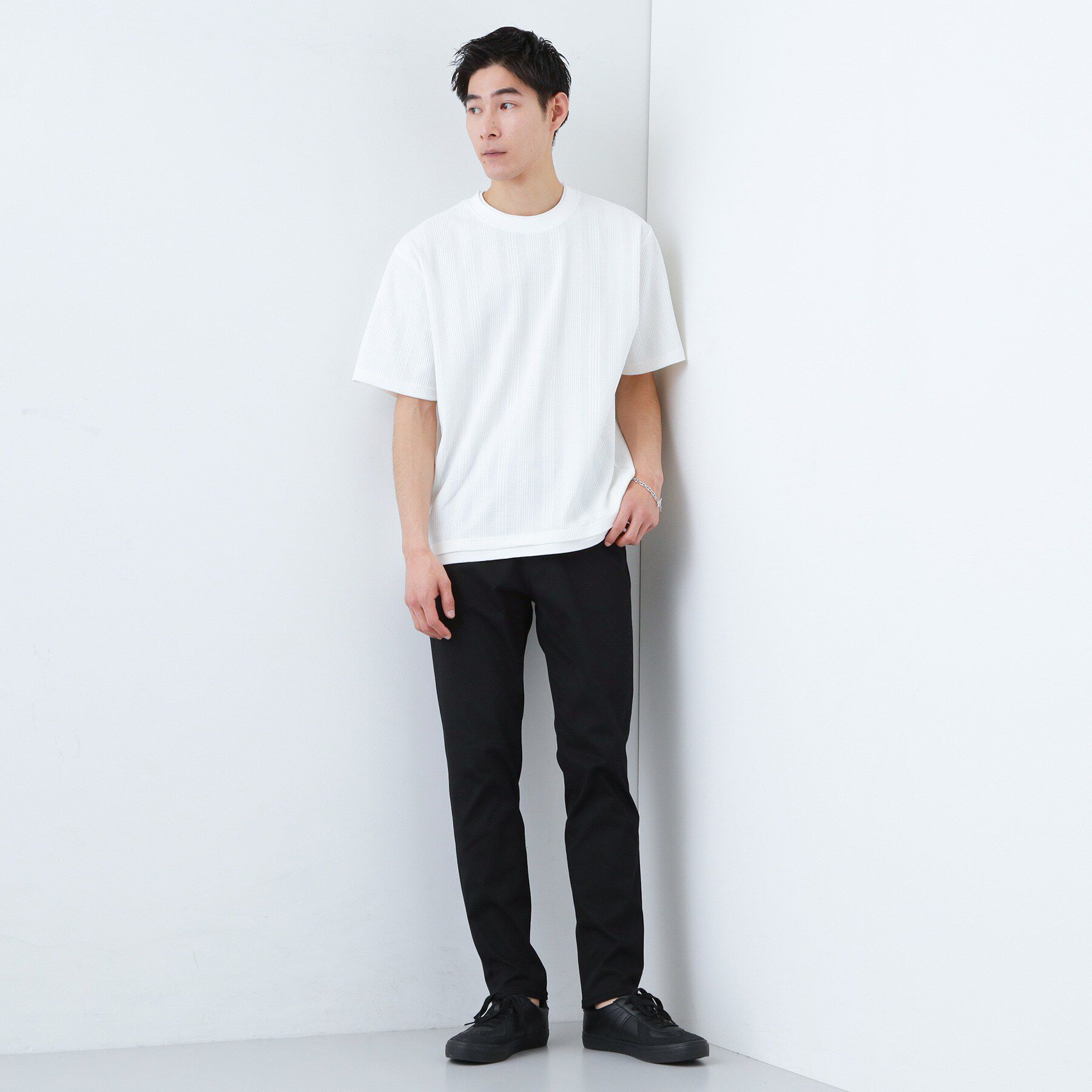 THE SHOP TK「【C／C】フェイクプルオーバー S／S」|Tシャツ・カットソー|