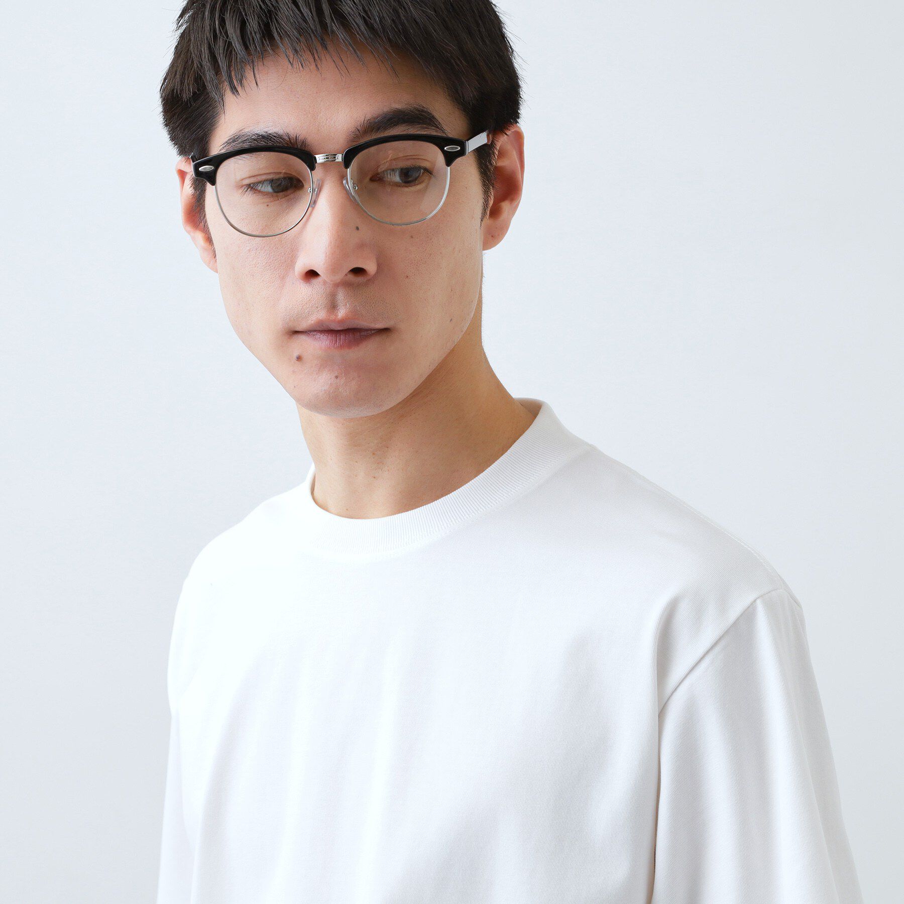 THE SHOP TK「【ジャケットインにもおすすめ】きれいめ半袖Tシャツ 洗濯機OK」|Tシャツ・カットソー|