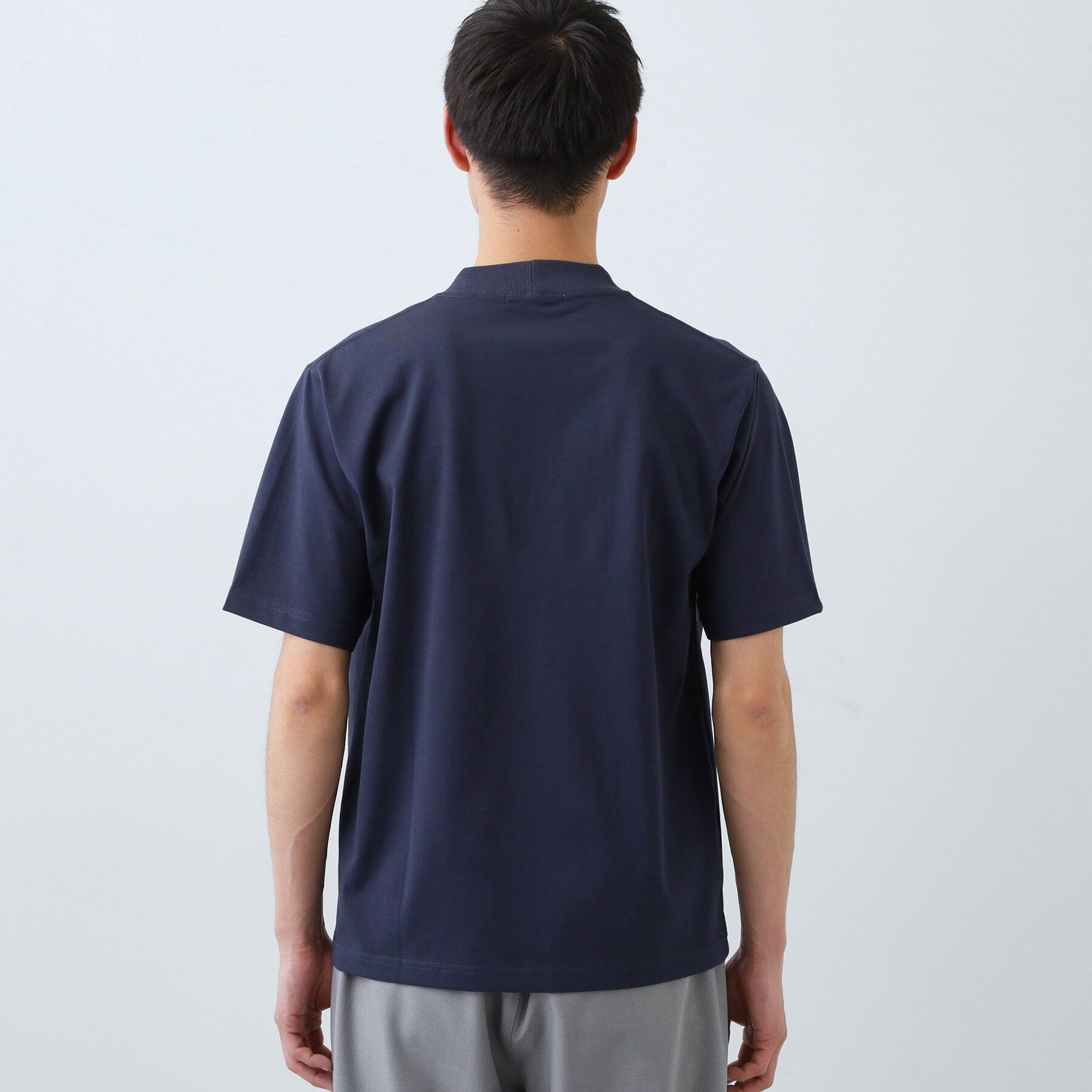 THE SHOP TK「【ジャケットインにもおすすめ】きれいめ半袖Tシャツ 洗濯機OK」|Tシャツ・カットソー|