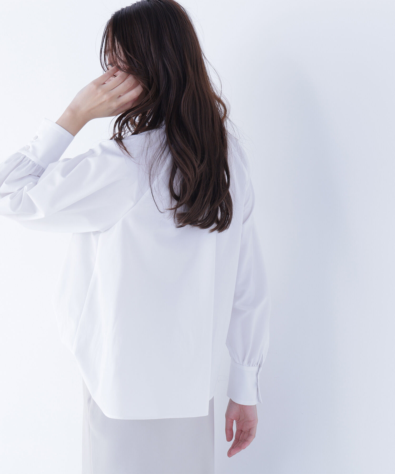  「ハイネックリボンボウブラウス」|シャツ・ブラウス|