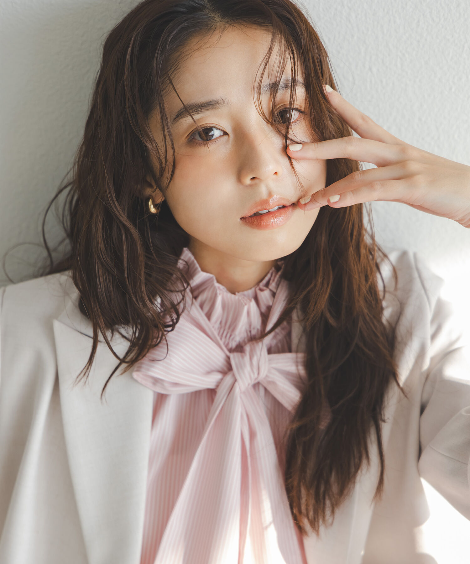  「ハイネックリボンボウブラウス」|シャツ・ブラウス|ピンクストラ 2