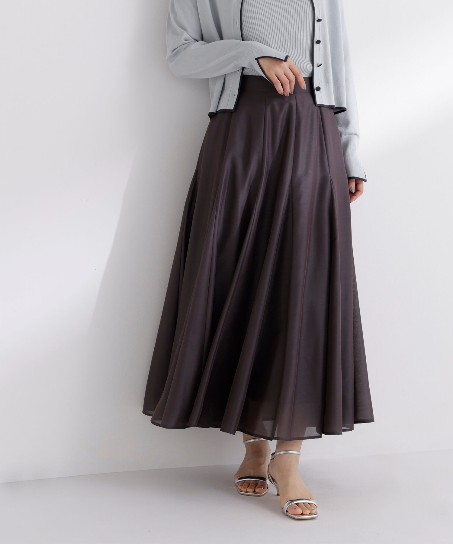  「シャイニーシアーボイルスカート」|スカート|