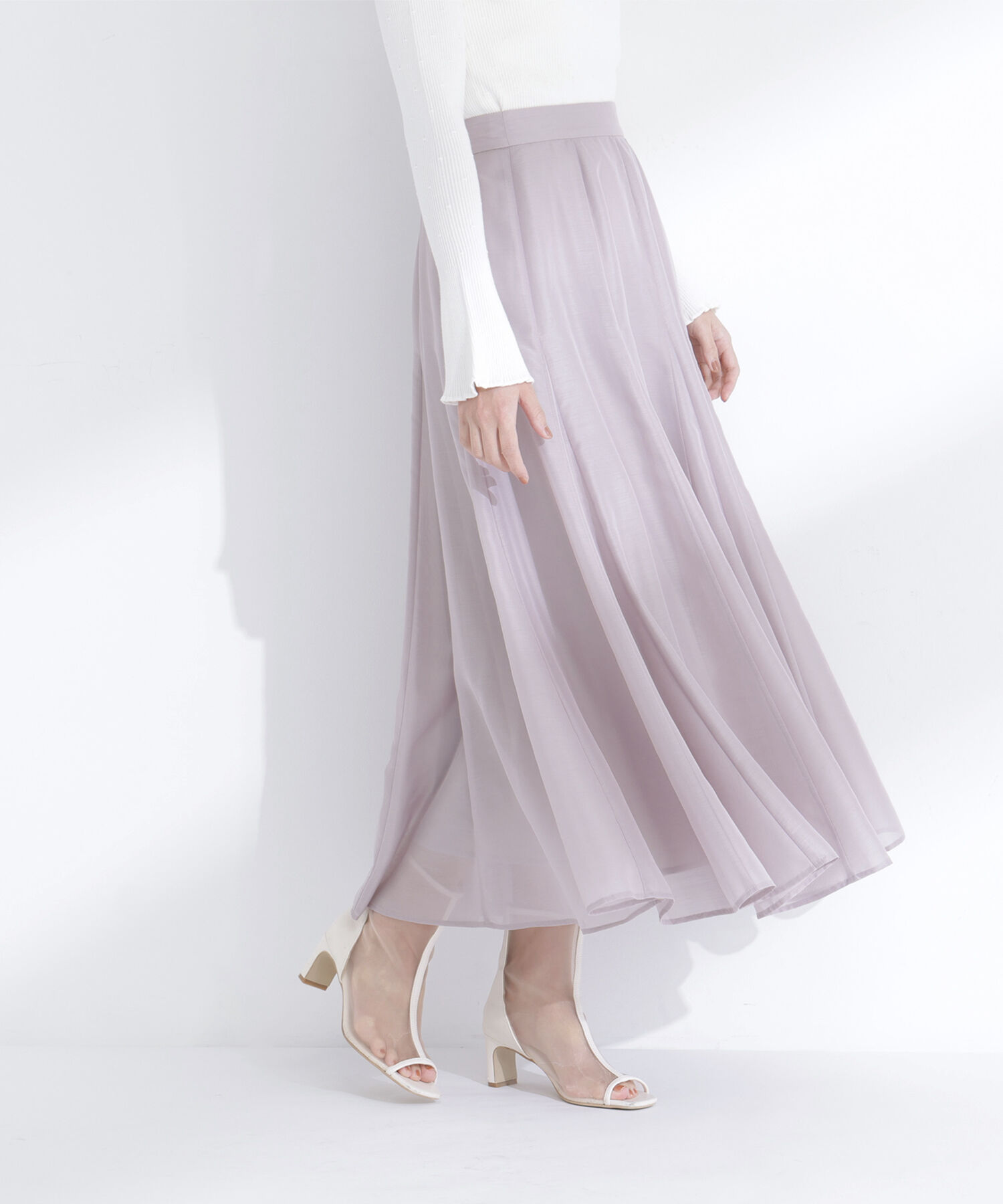  「シャイニーシアーボイルスカート」|スカート|