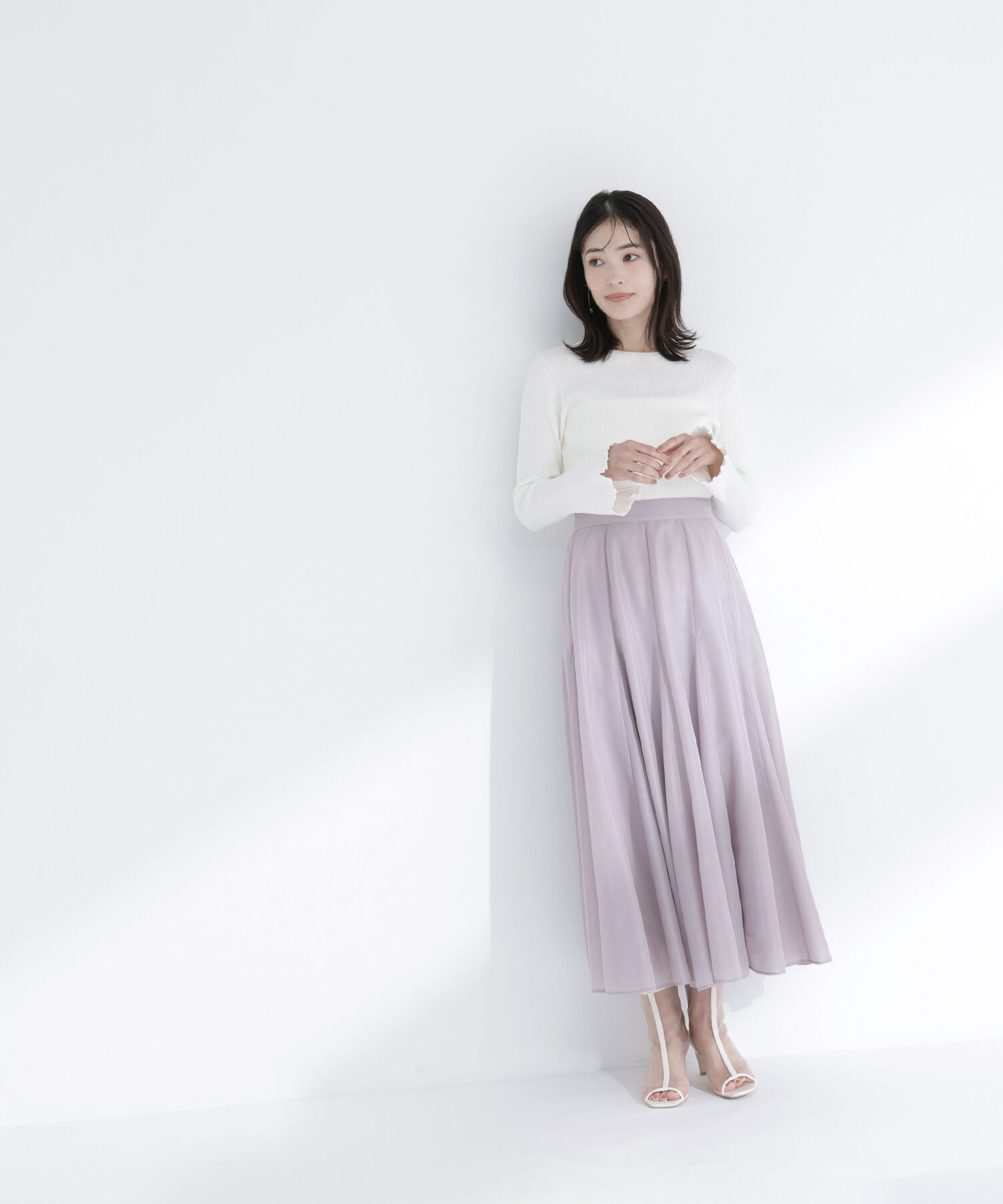  「シャイニーシアーボイルスカート」|スカート|