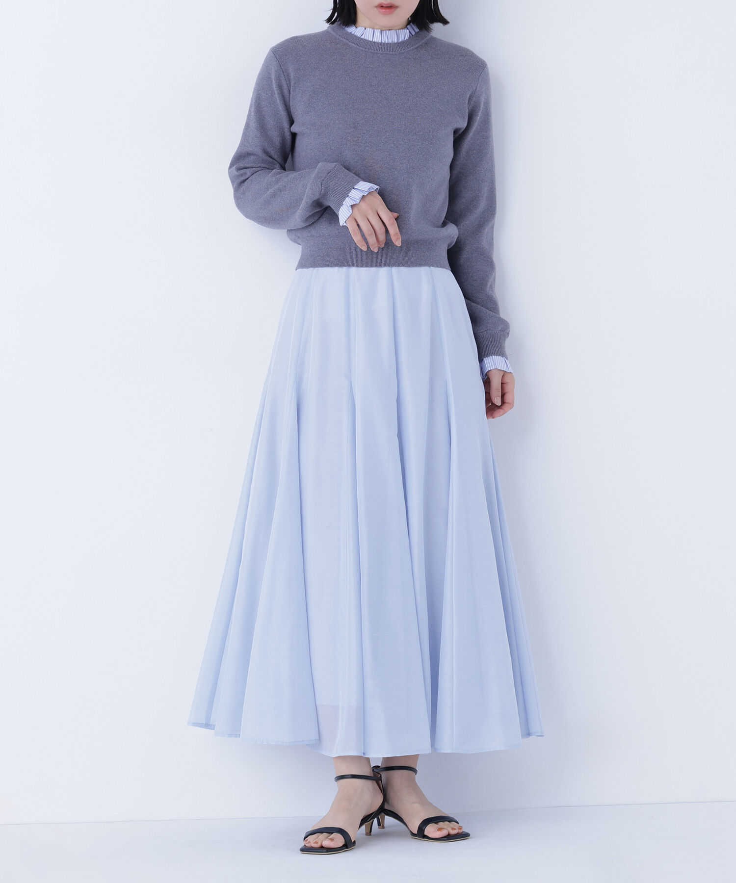  「シャイニーシアーボイルスカート」|スカート|