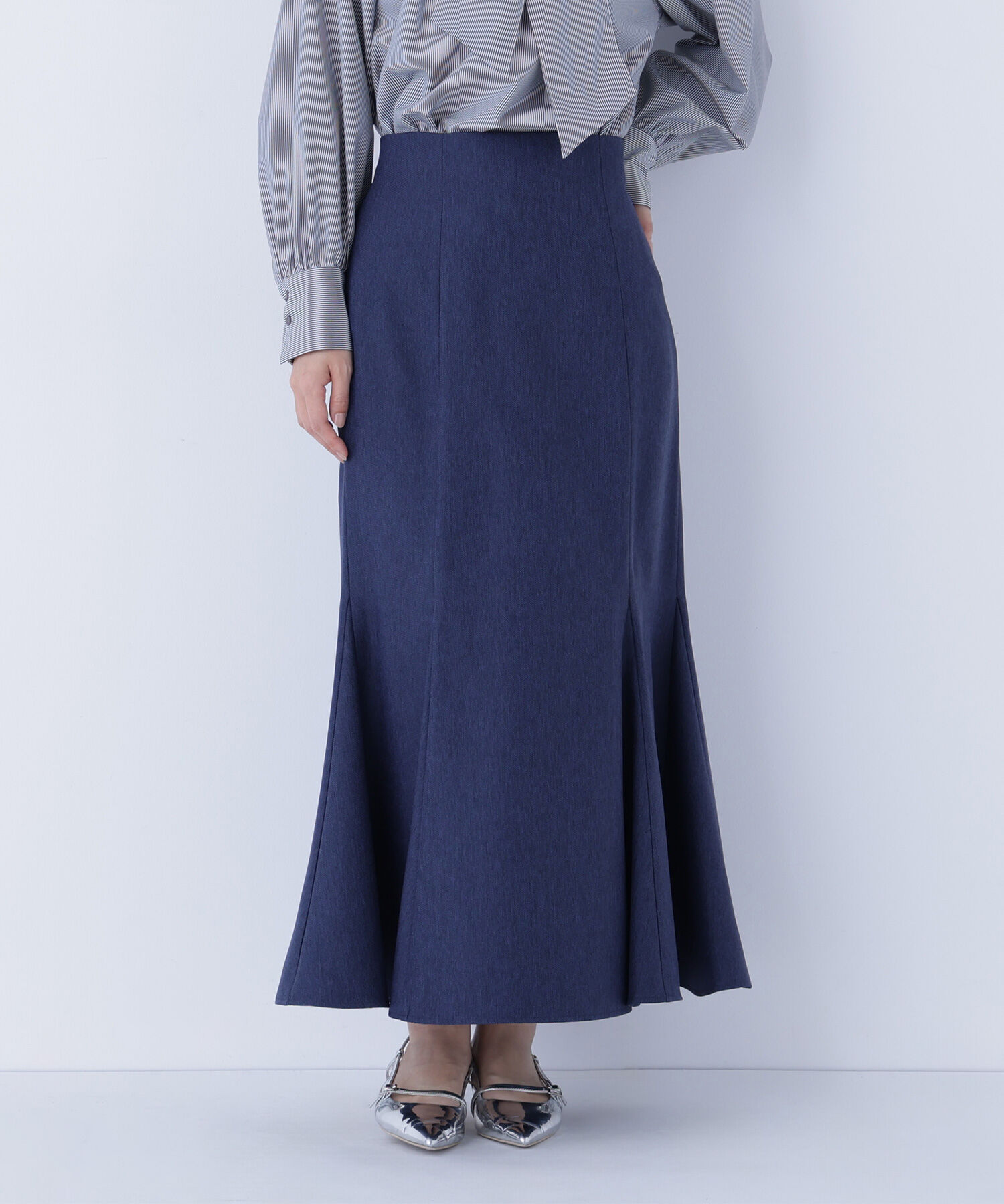  「ヘム切替マーメイドスカート」|スカート|