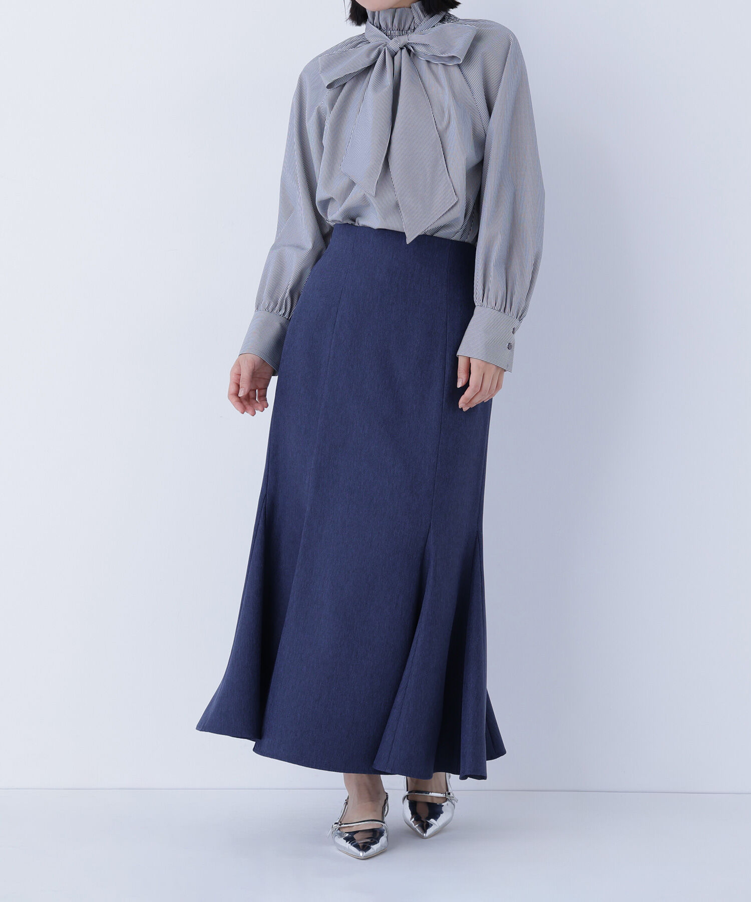  「ヘム切替マーメイドスカート」|スカート|