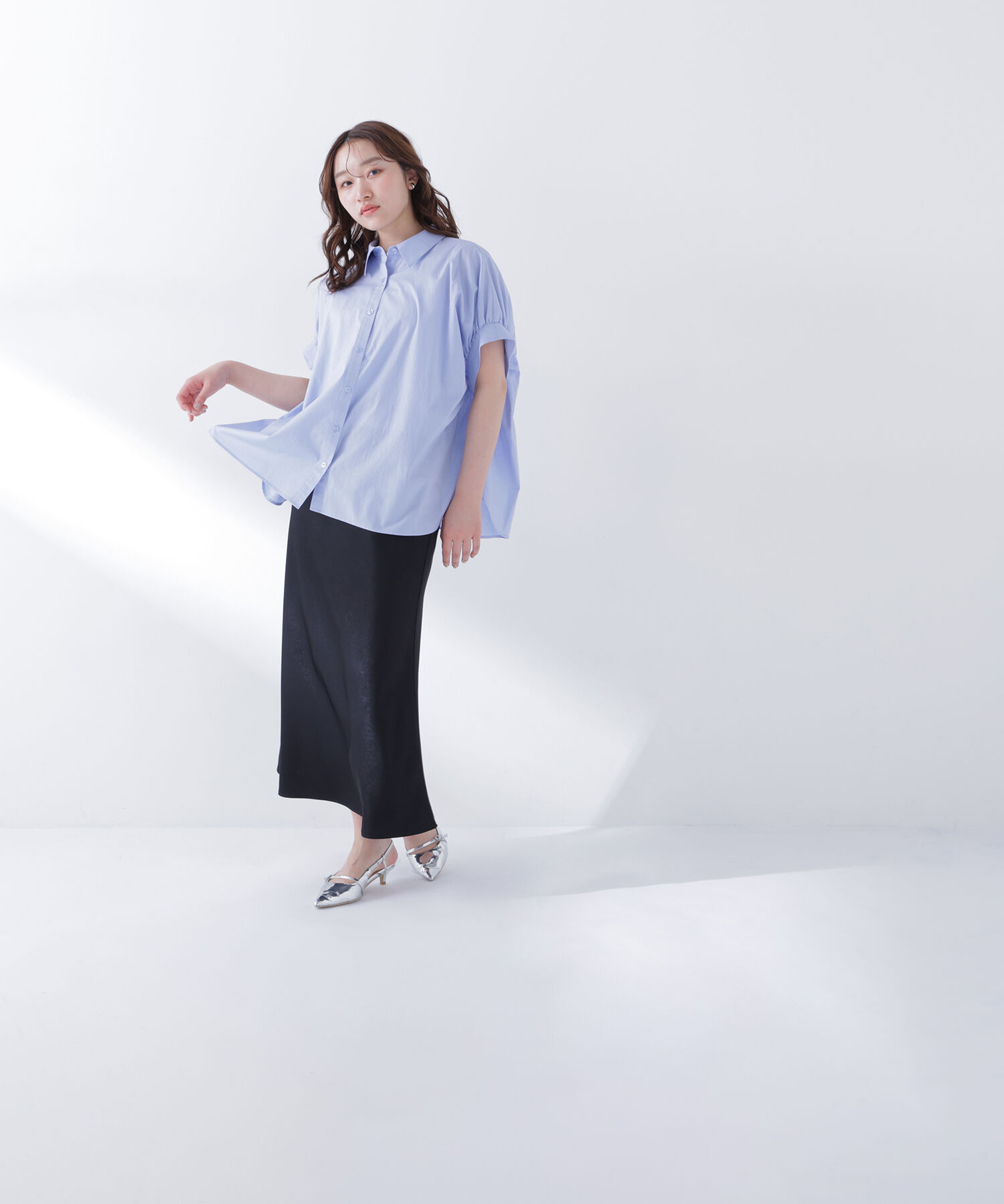  「バイアスサテンナロースカート」|スカート|