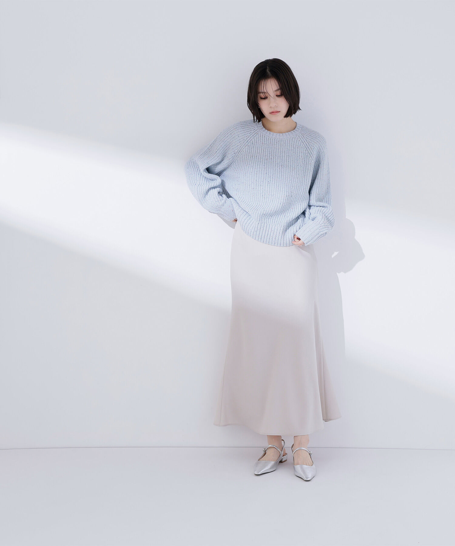  「バイアスサテンナロースカート」|スカート|