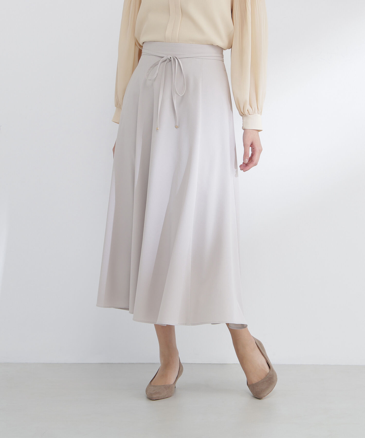  「ナローリボンフレアスカート」|スカート|