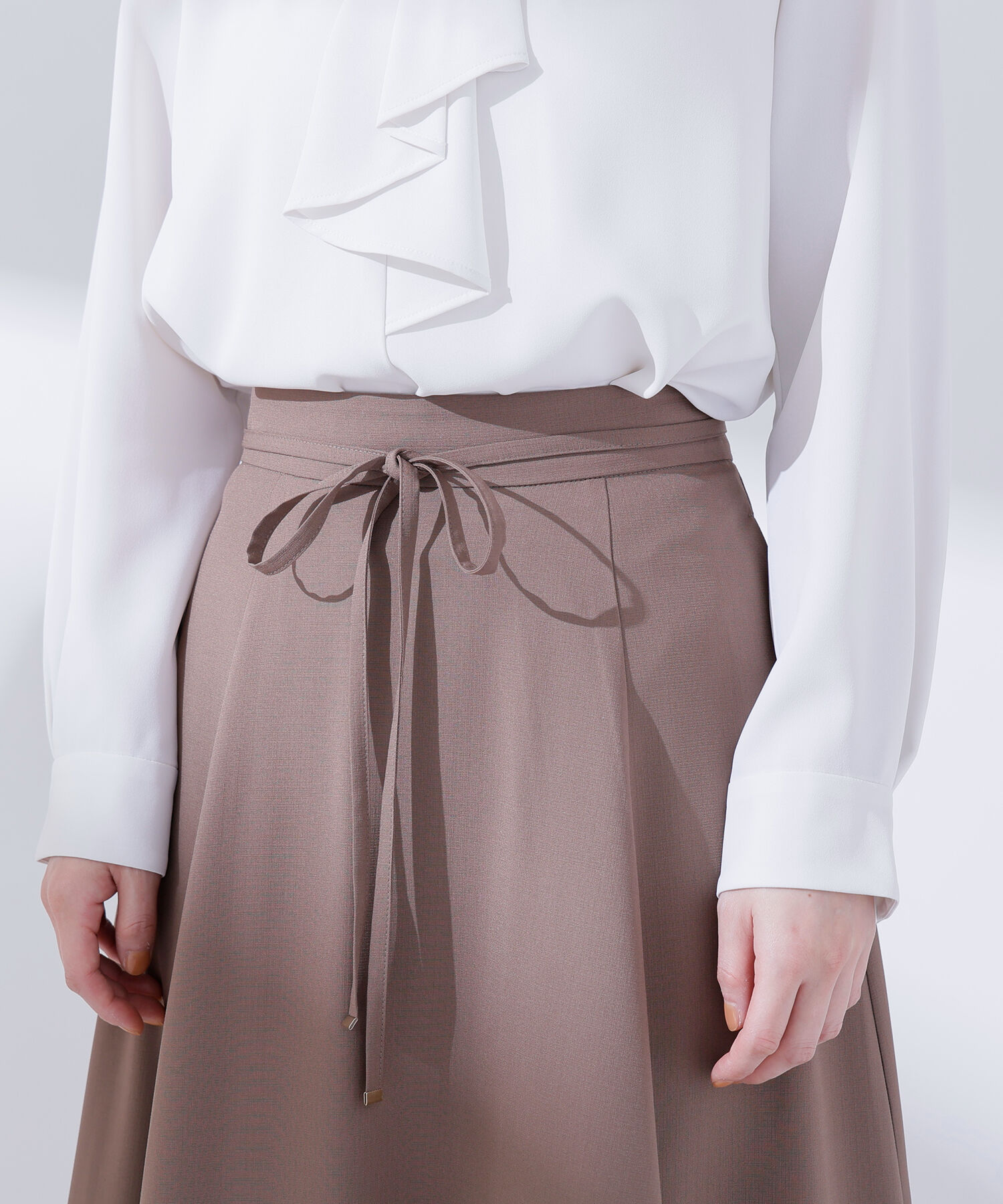  「ナローリボンフレアスカート」|スカート|