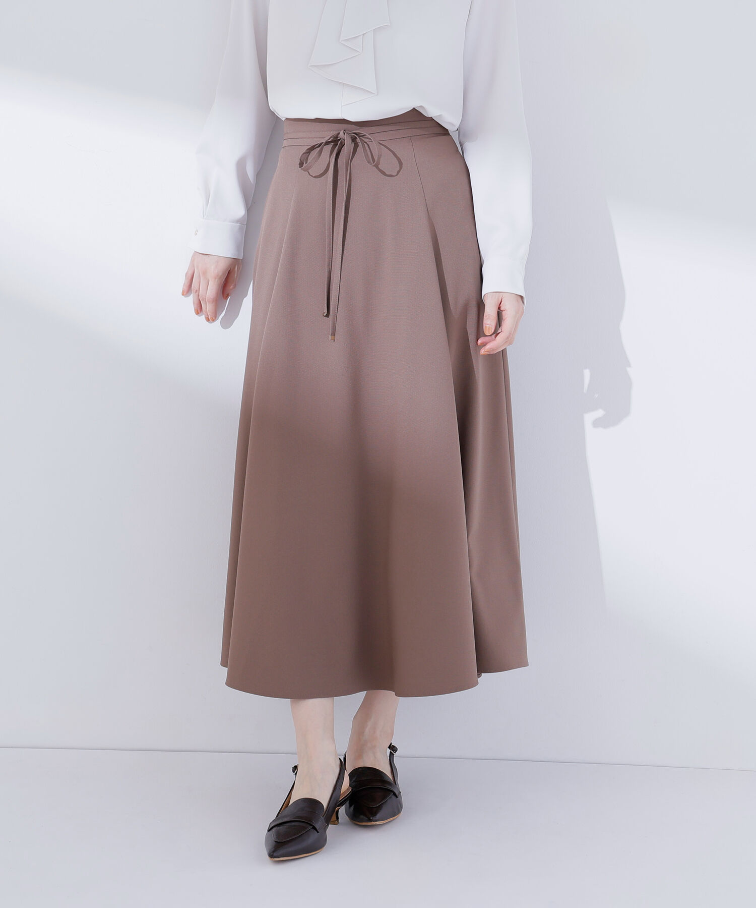  「ナローリボンフレアスカート」|スカート|