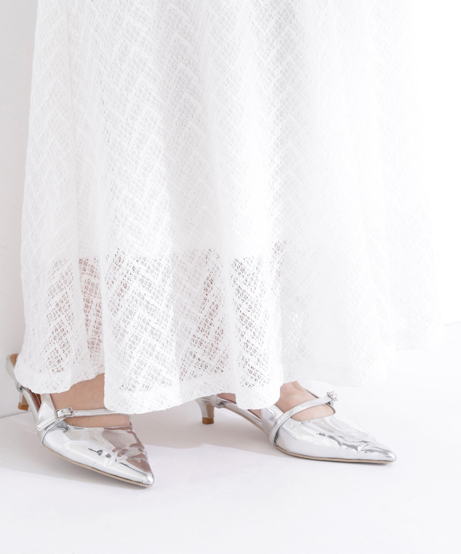  「レースナロースカート」|スカート|