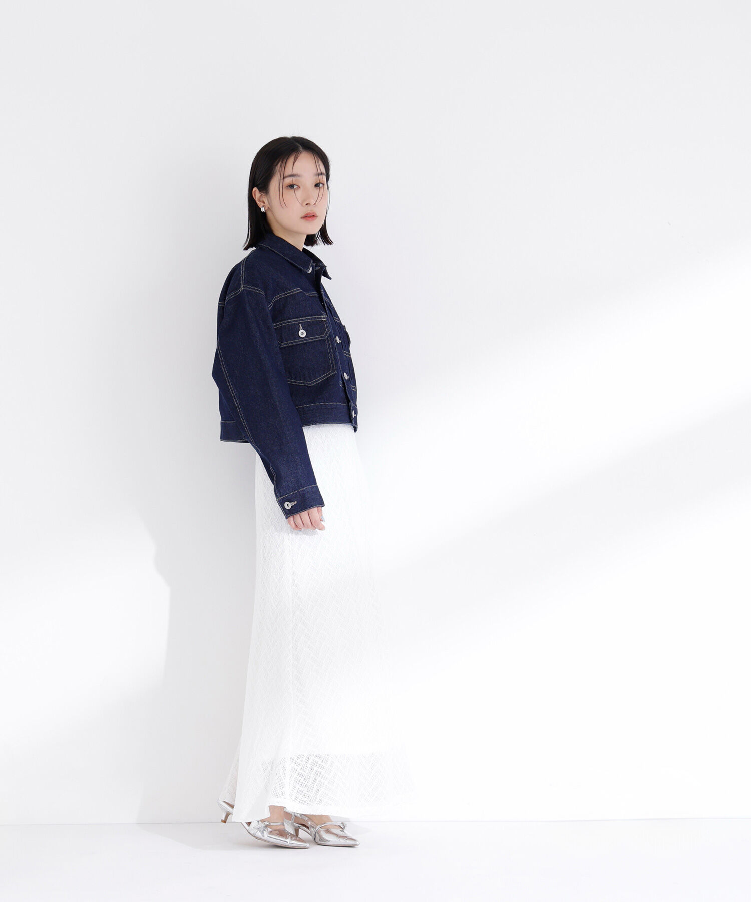  「レースナロースカート」|スカート|