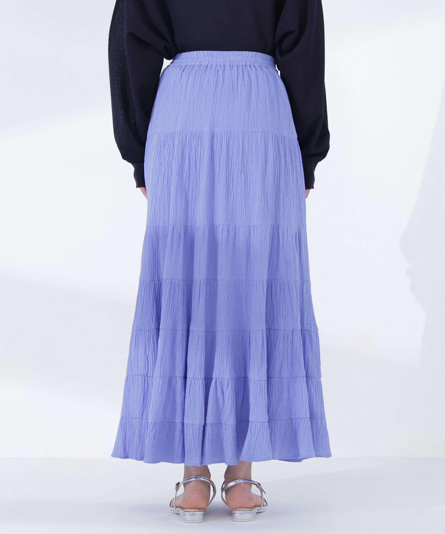  「楊柳ティアードロングスカート」|スカート|