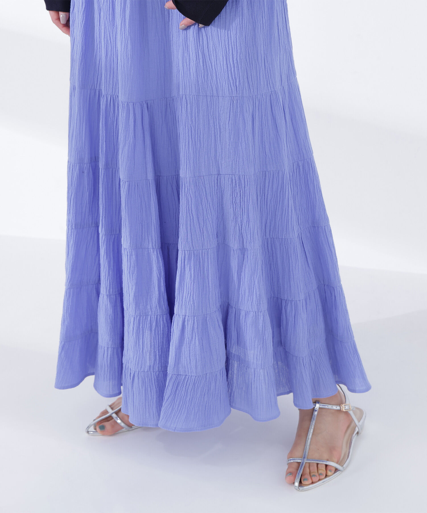  「楊柳ティアードロングスカート」|スカート|