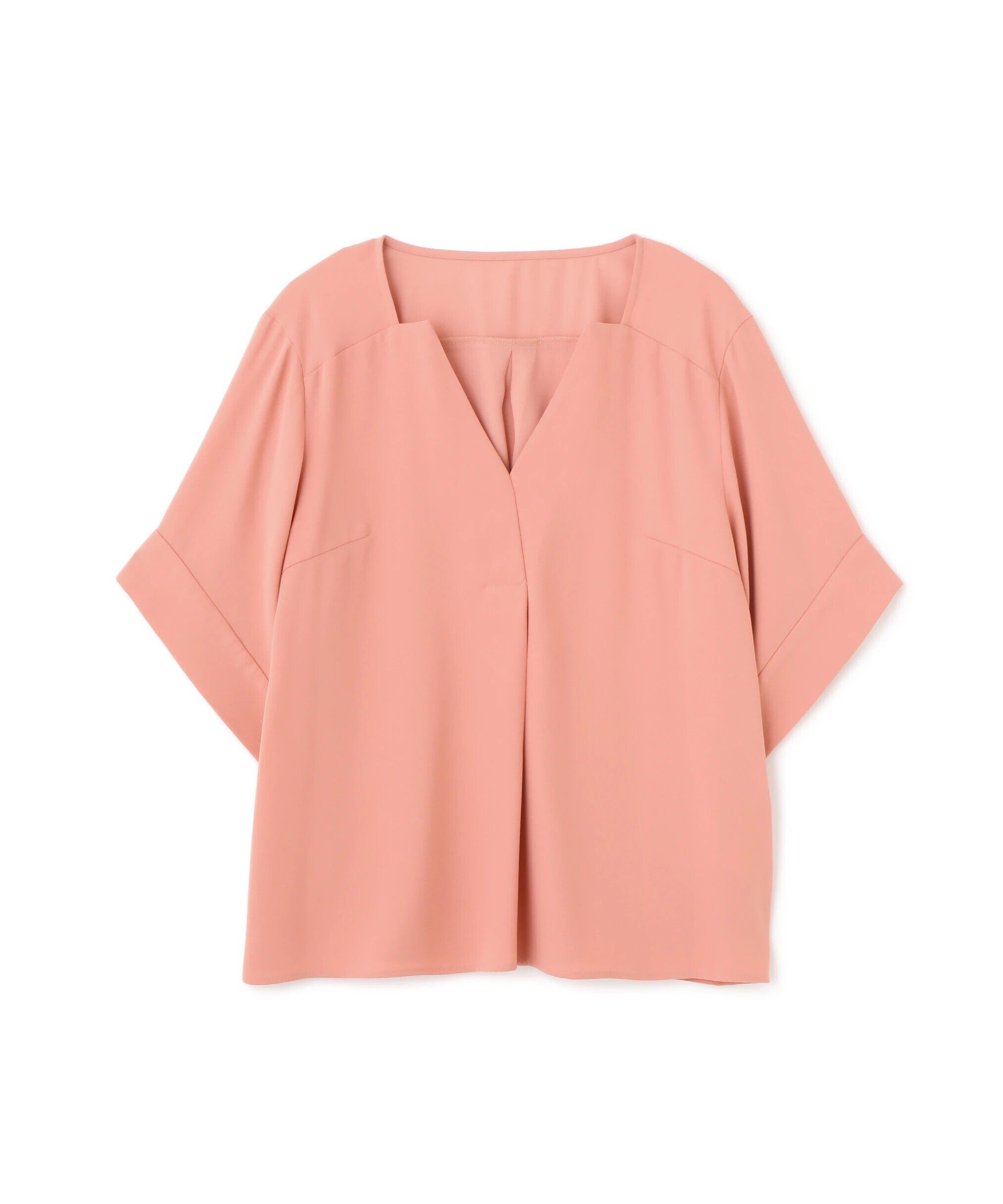  「◆ハーフスリーブＶネックブラウス」|シャツ・ブラウス|