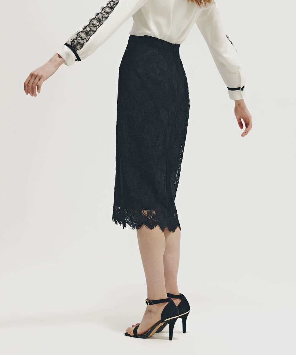  「◆グラデーションフラワーレーススカート」|スカート|